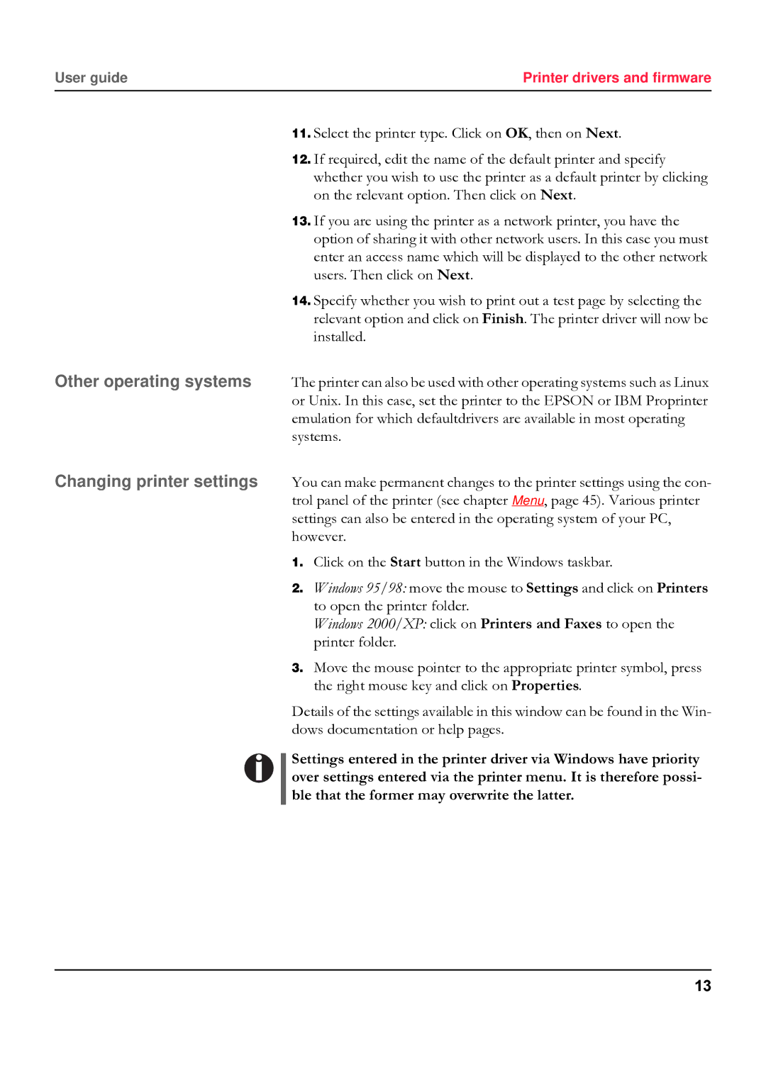 Tally Genicom 5040 manual User guide 