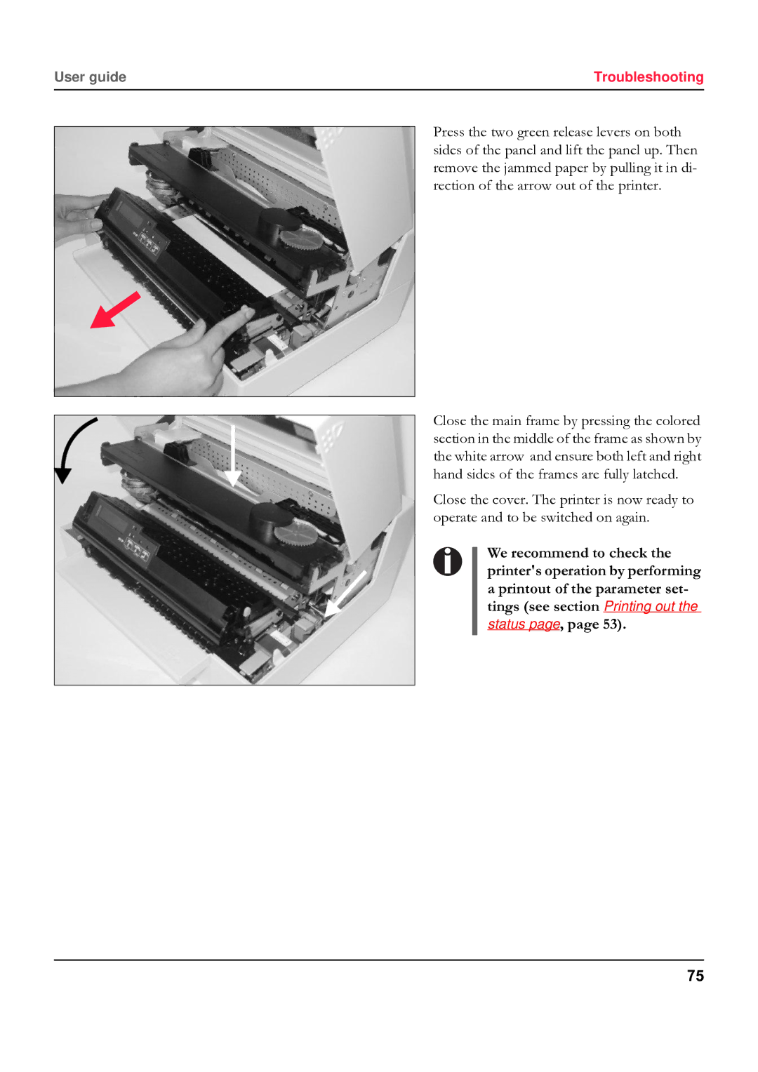 Tally Genicom 5040 manual User guide 