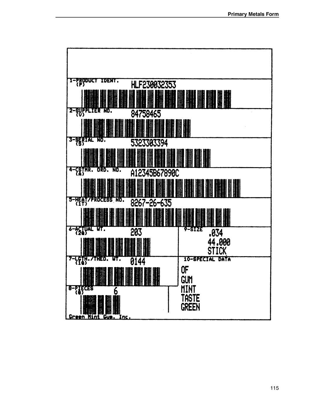 Tally Genicom 6600 manual 115 