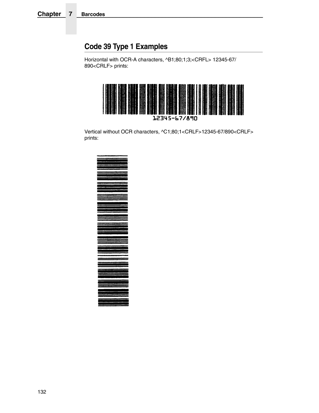 Tally Genicom 6600 manual Code 39 Type 1 Examples 