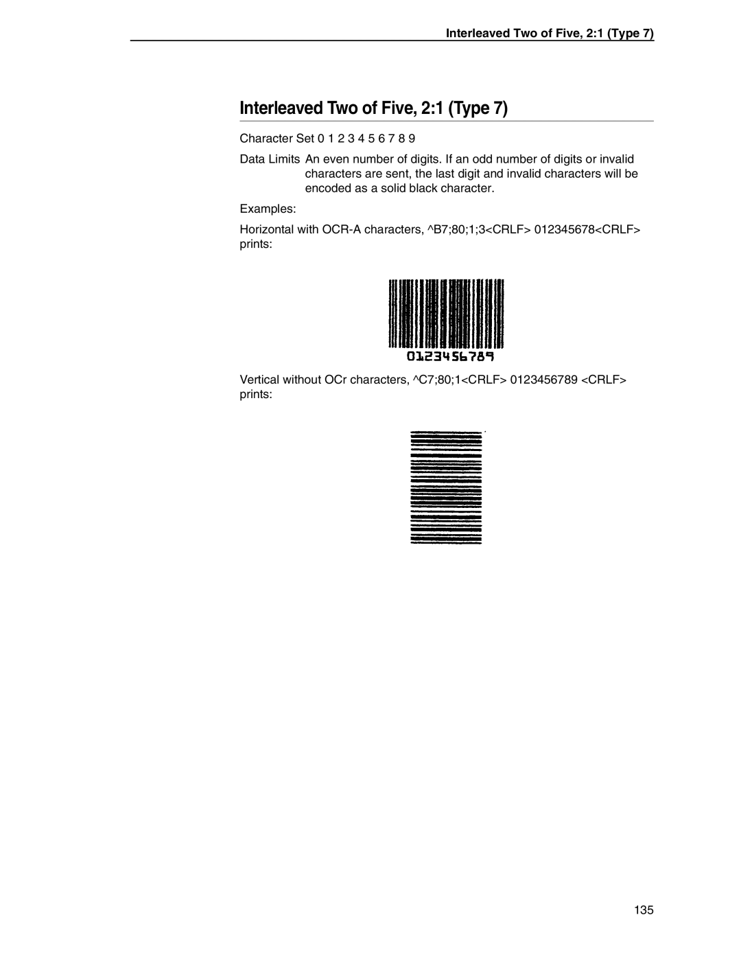 Tally Genicom 6600 manual Interleaved Two of Five, 21 Type 