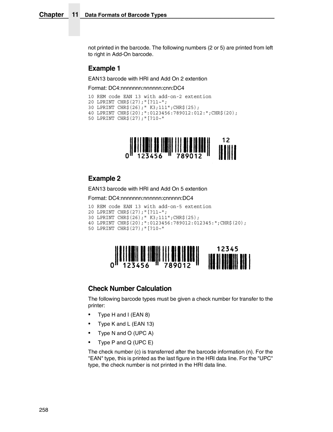 Tally Genicom 6600 manual Check Number Calculation 