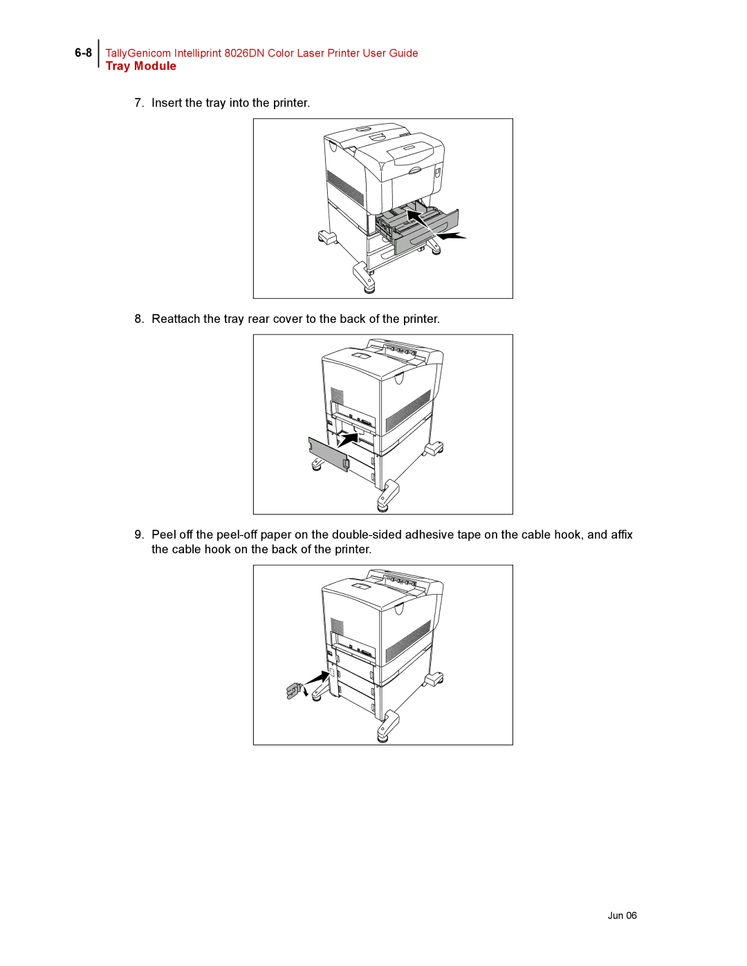 Tally Genicom 8026DN manual Tray Module 