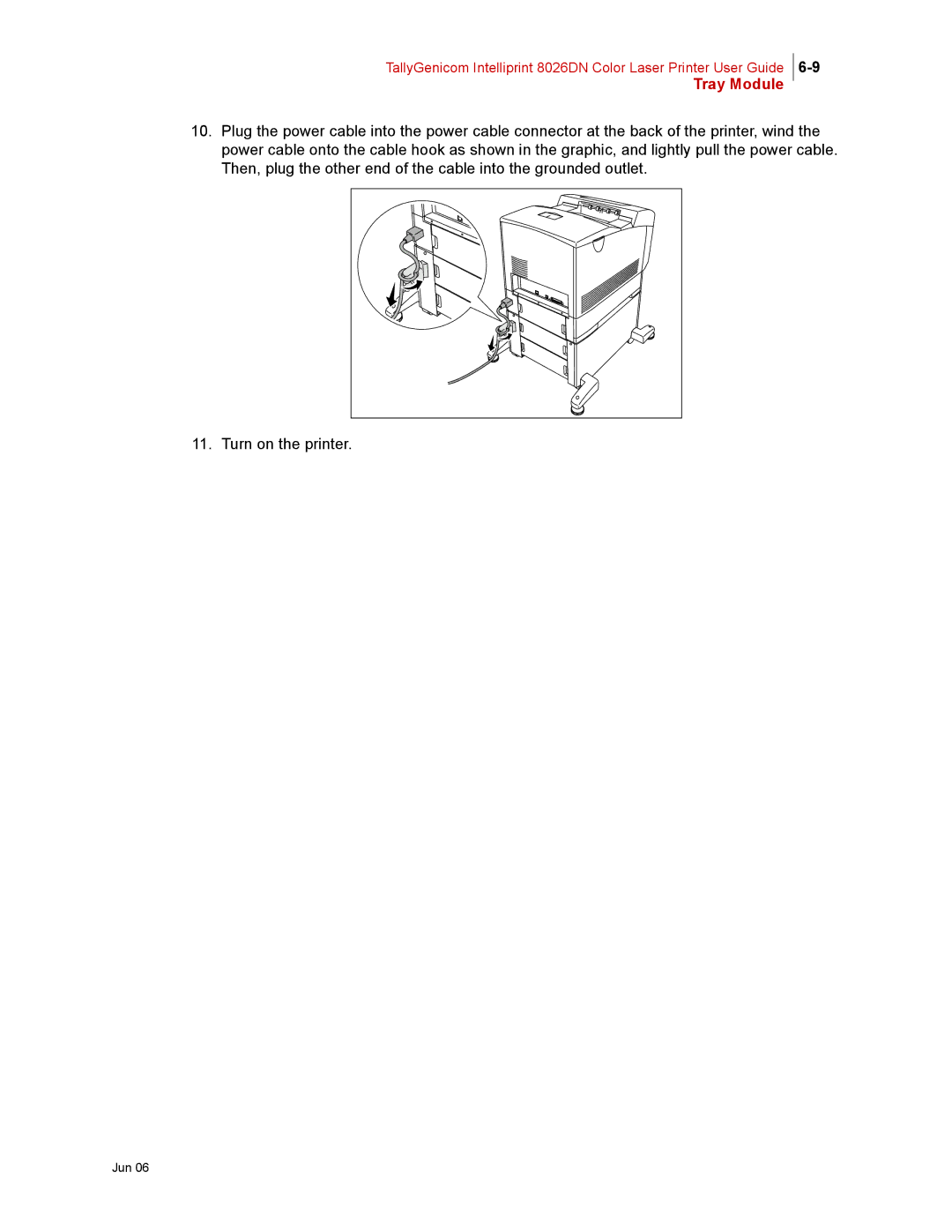 Tally Genicom 8026DN manual Tray Module 