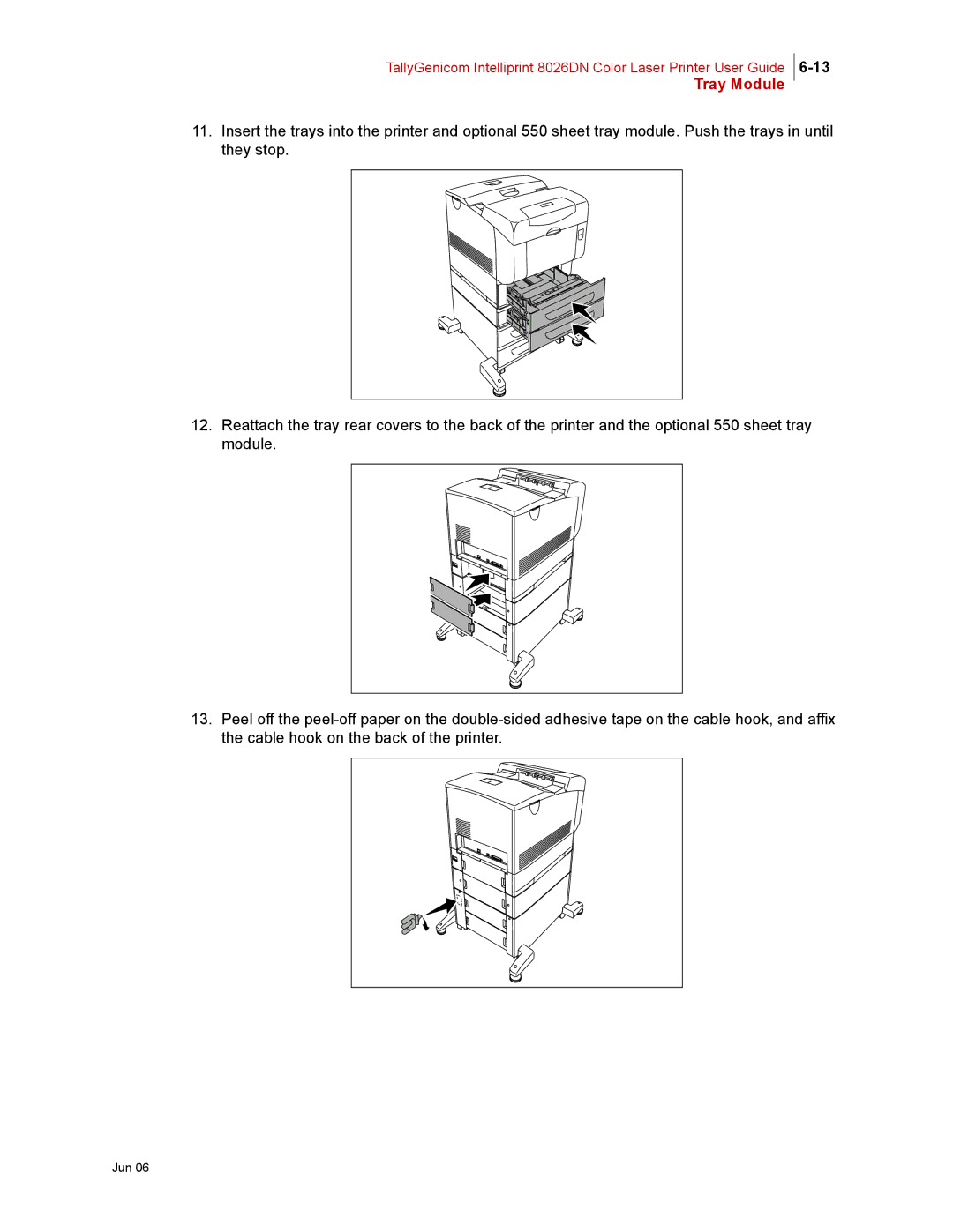 Tally Genicom 8026DN manual Tray Module 