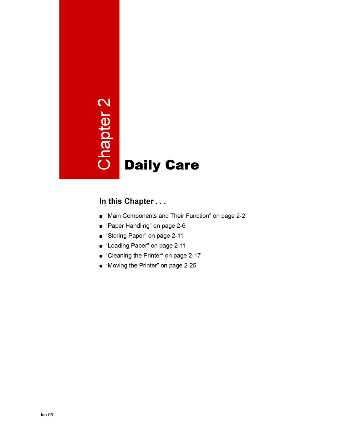 Tally Genicom 8026DN manual Daily Care 