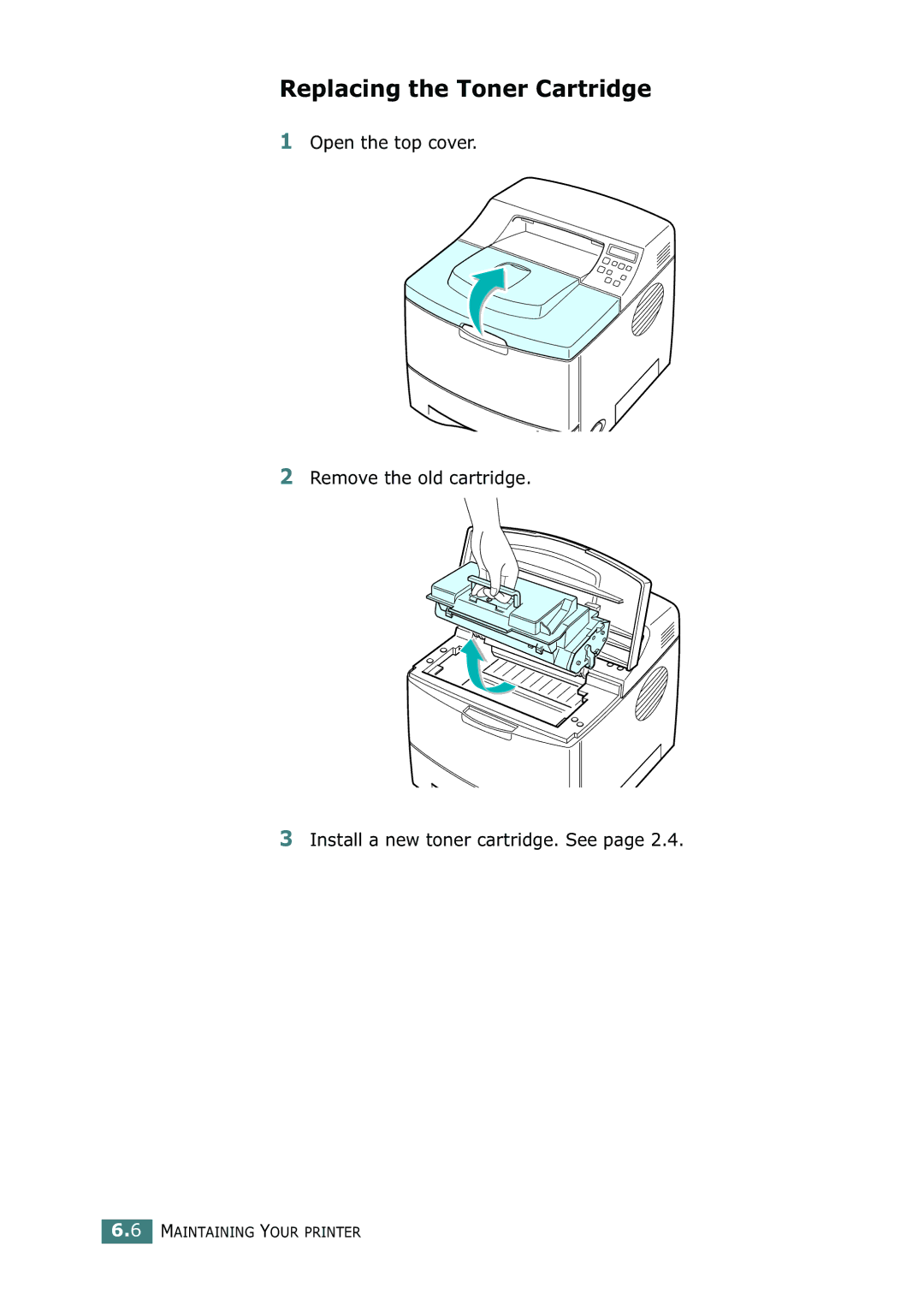 Tally Genicom 9025N manual Replacing the Toner Cartridge 