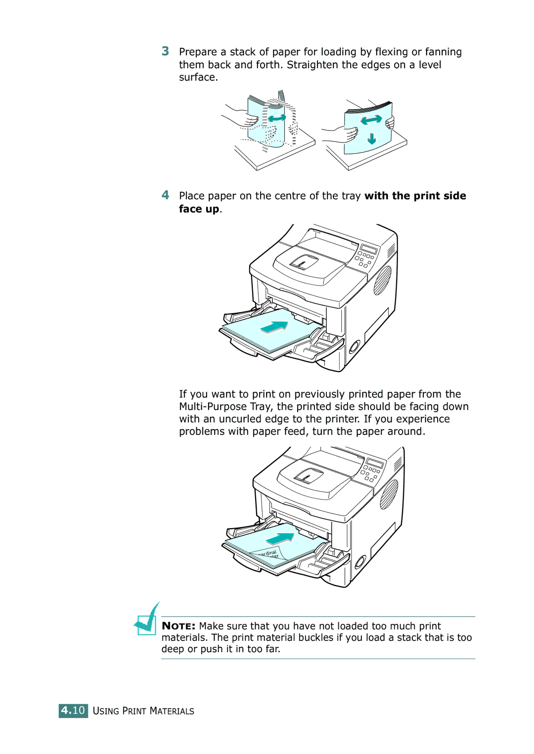 Tally Genicom 9025N manual Using Print Materials 