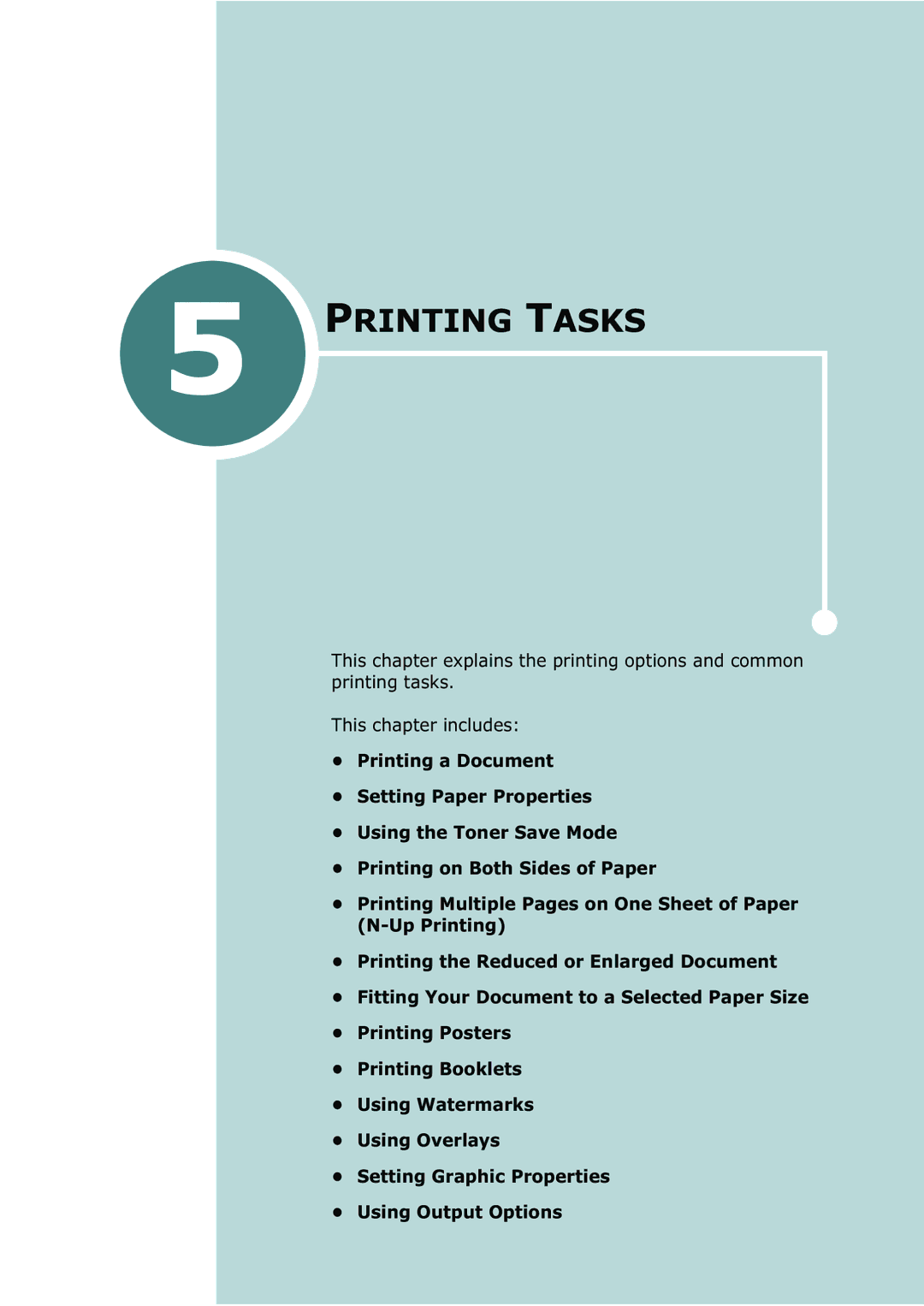 Tally Genicom 9025N manual Printing Tasks 