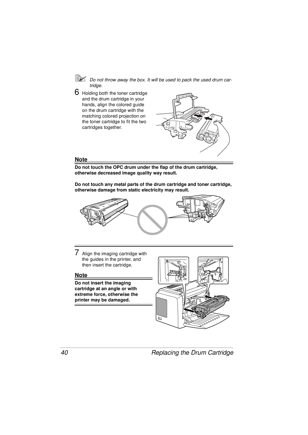 Tally Genicom 9316 manual Replacing the Drum Cartridge 