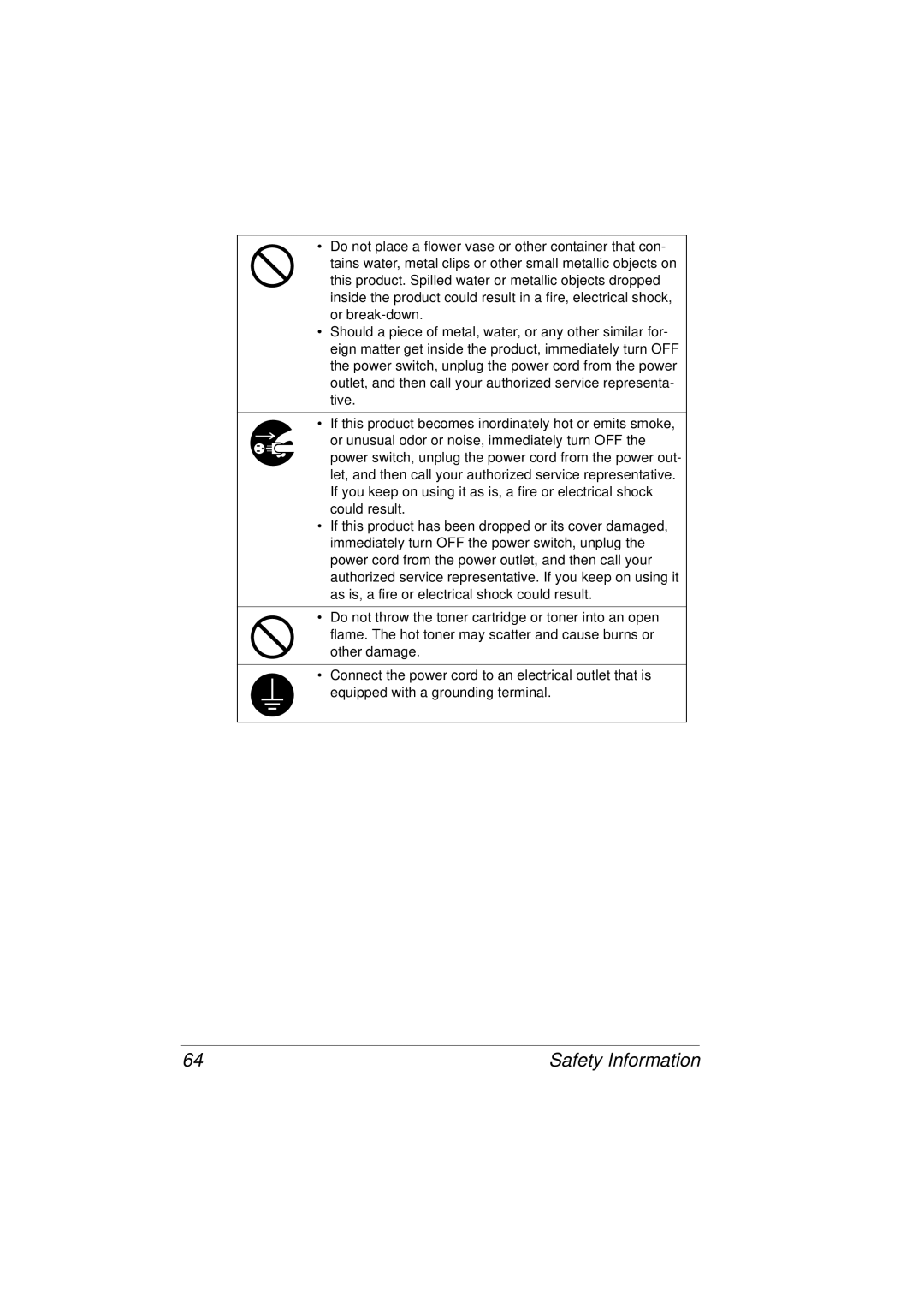 Tally Genicom 9316 manual Safety Information 