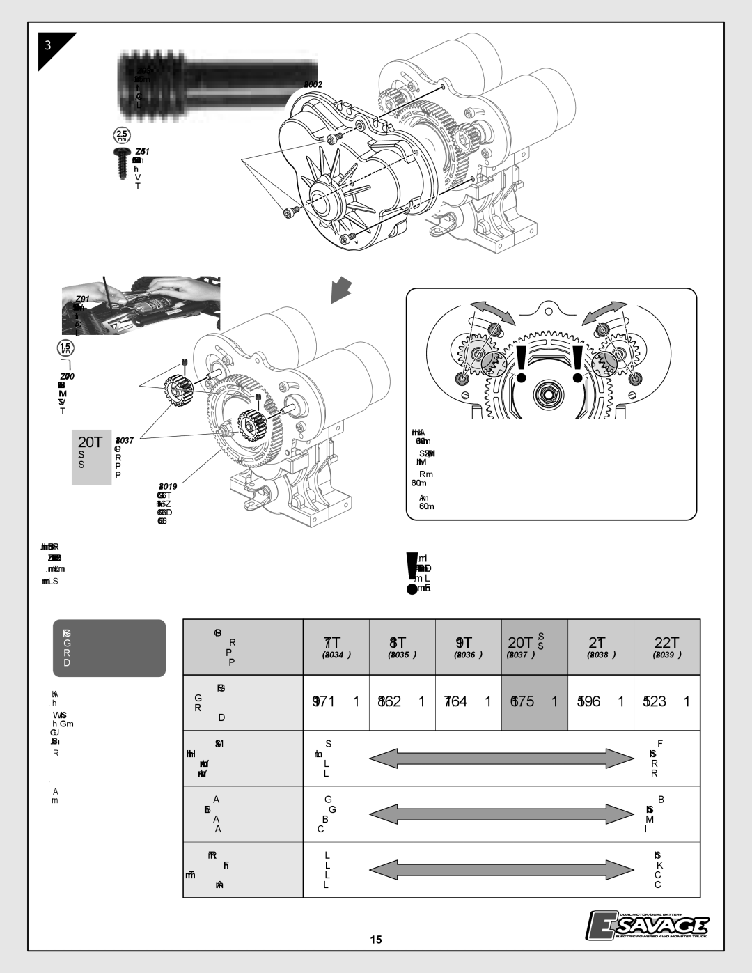 Tally Genicom I-12013-1 instruction manual Std, Stand, Installation is reverse of removal, Pinion Gear 