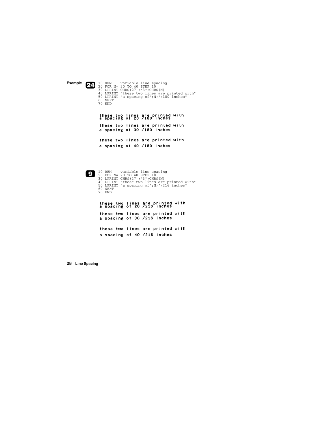 Tally Genicom Matrix Printer manual Next END REM 