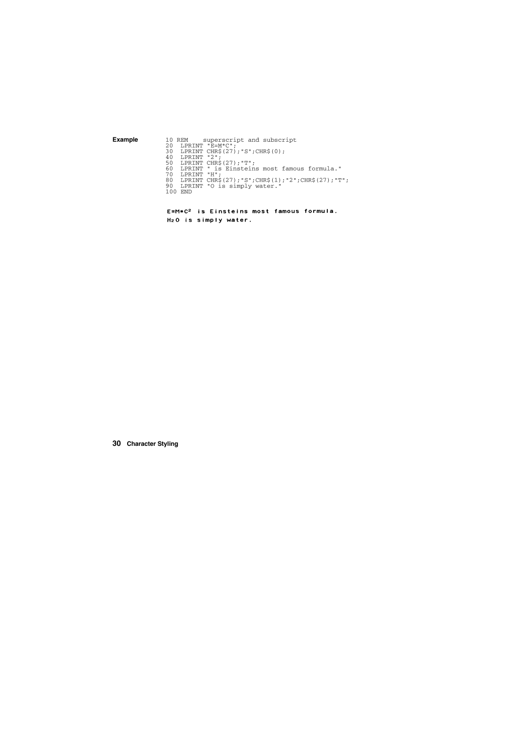 Tally Genicom Matrix Printer manual Lprint E=M*C 