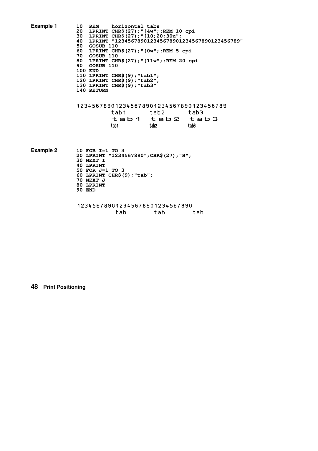 Tally Genicom Matrix Printer manual Next Lprint 