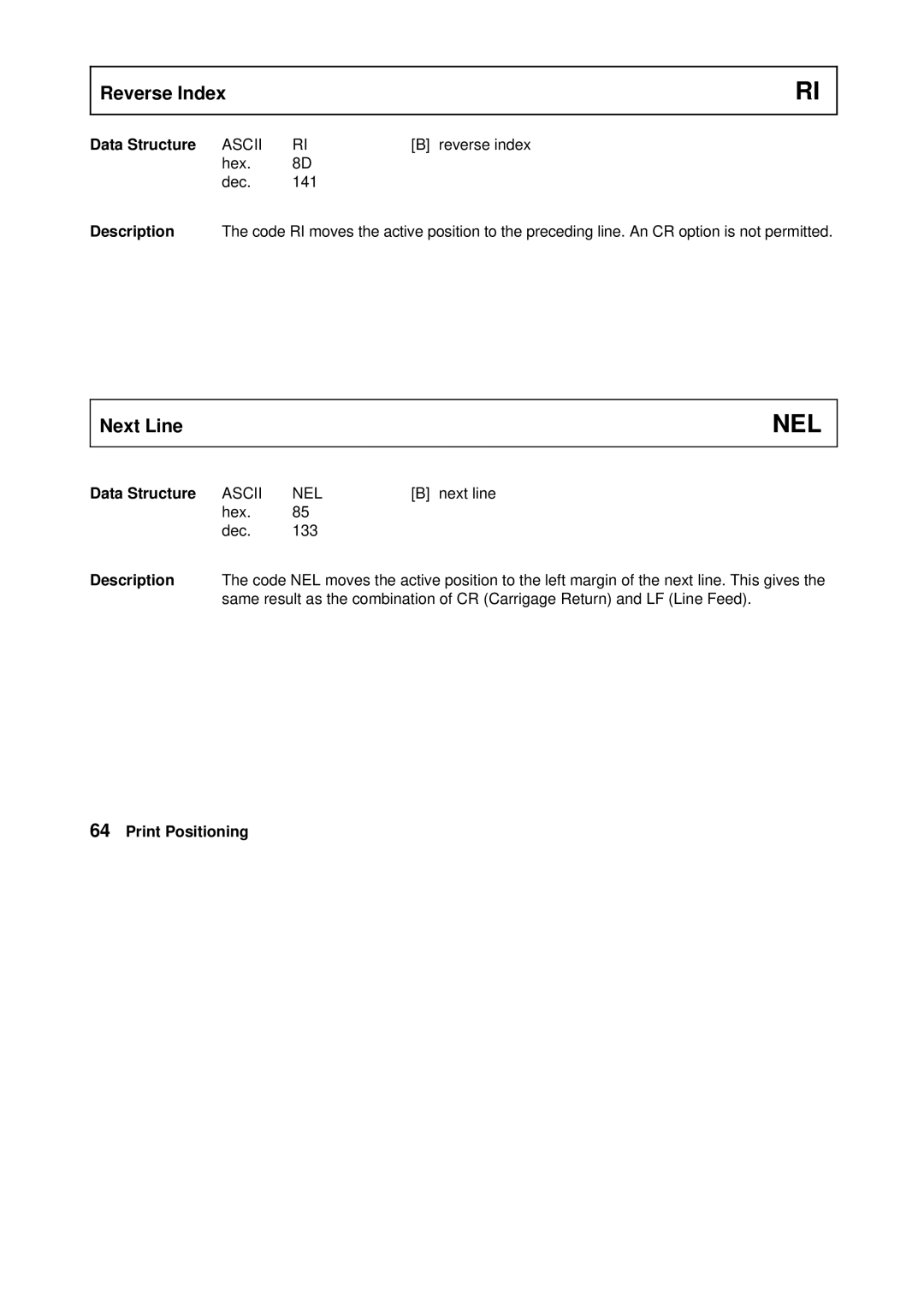 Tally Genicom Matrix Printer manual Nel 