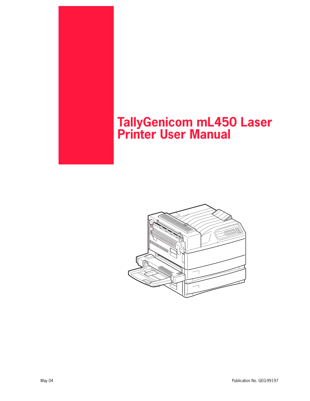 Tally Genicom mL450 user manual May 