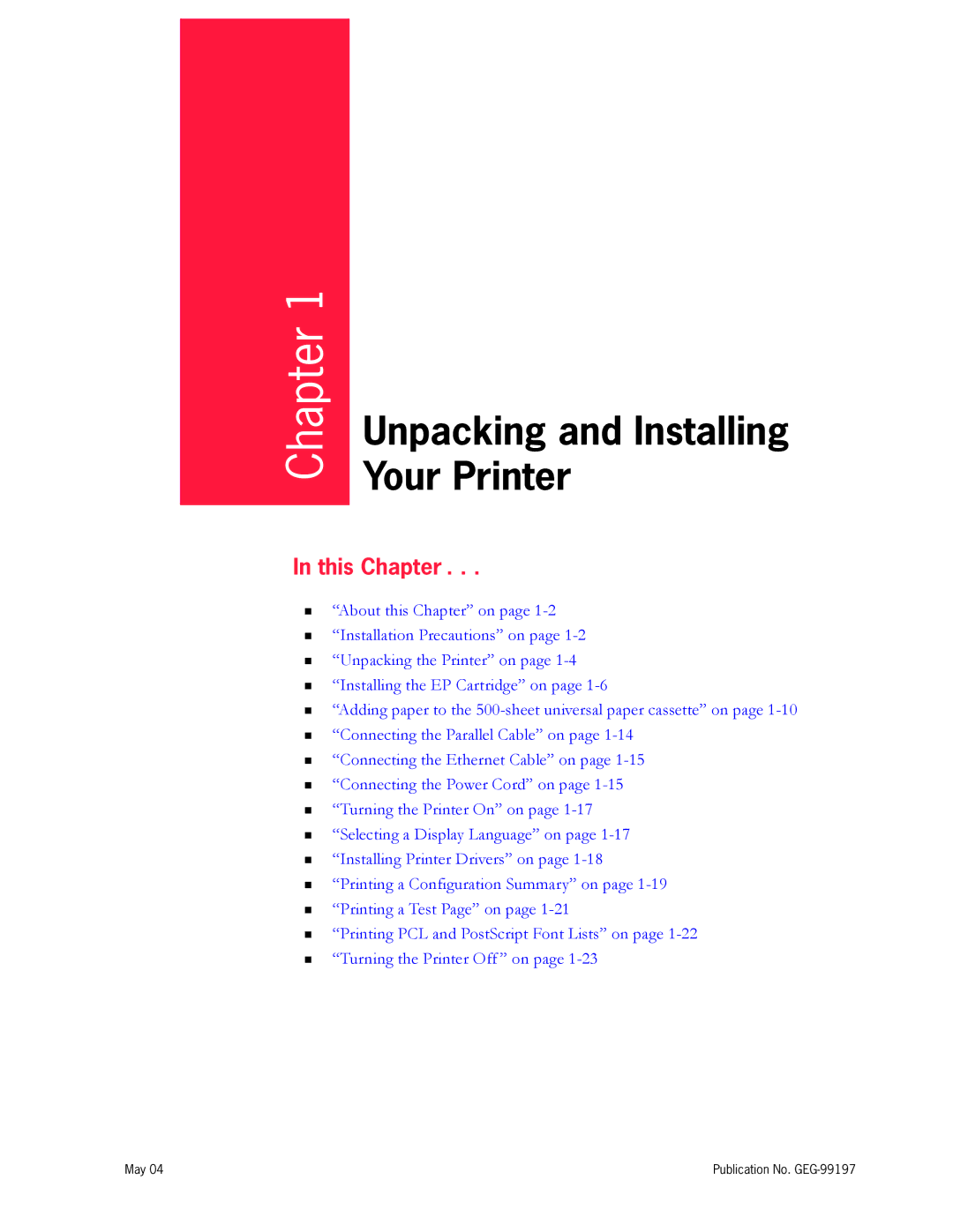 Tally Genicom mL450 user manual Chapter 