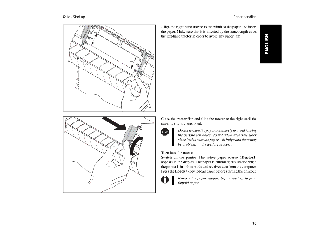 Tally Genicom T2150, T2250 manual Be problems in the feeding process 