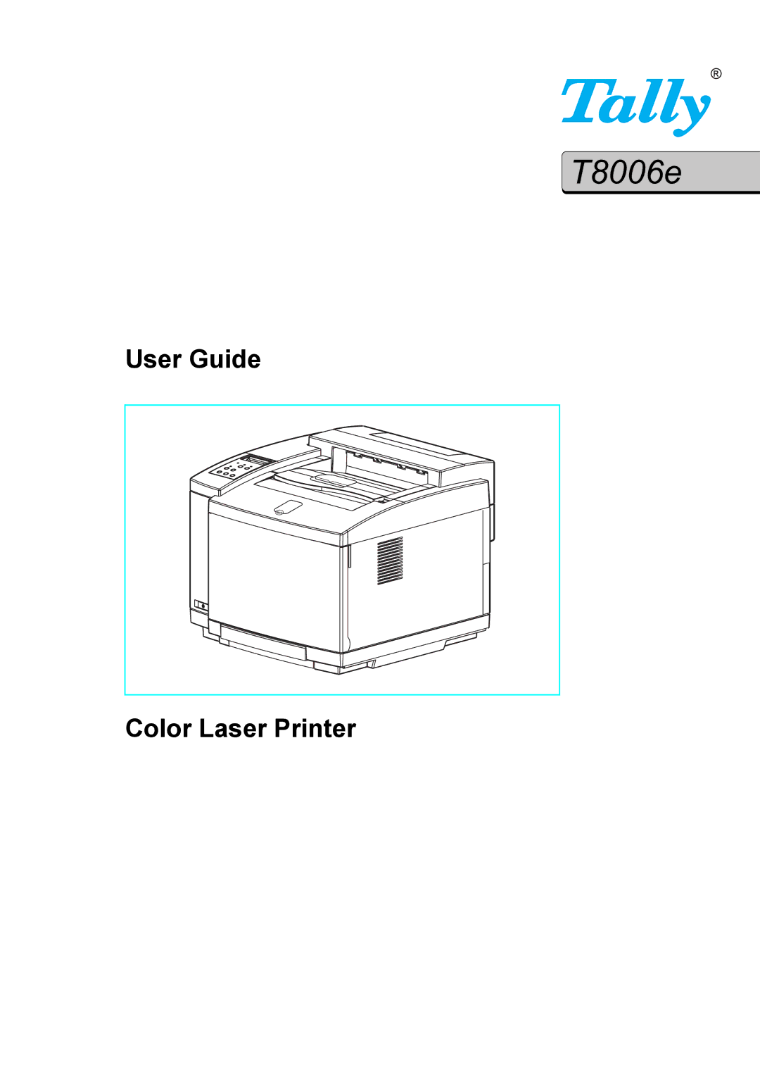 Tally Genicom T8006e manual 