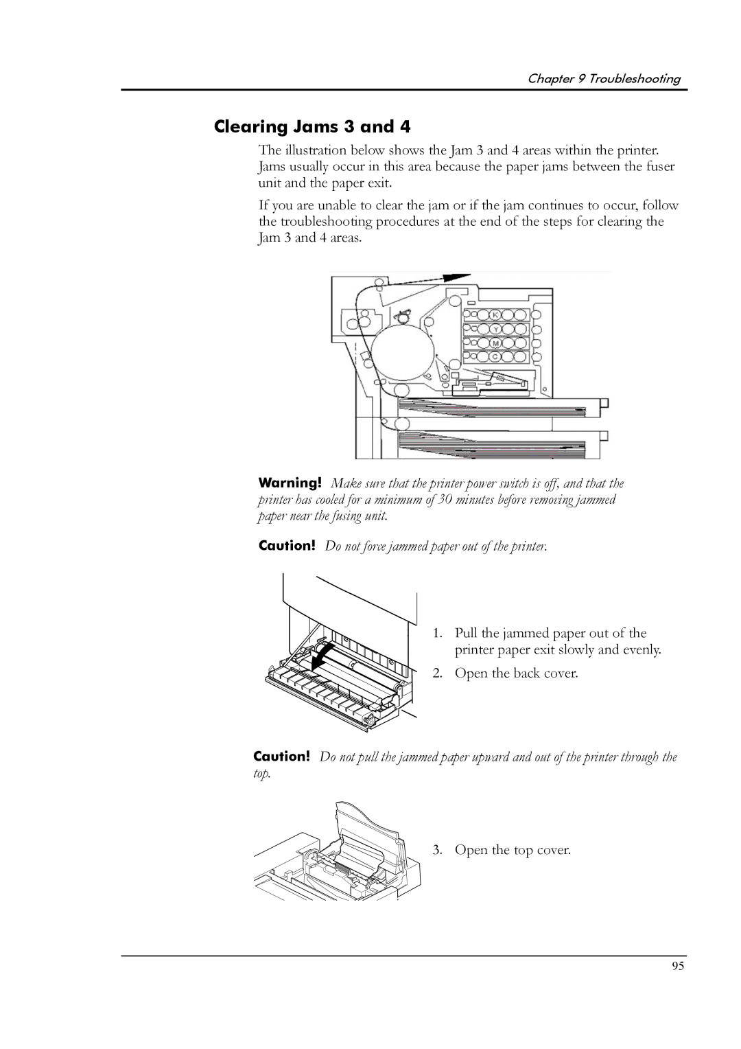 Tally Genicom T8006e manual Clearing Jams 3 