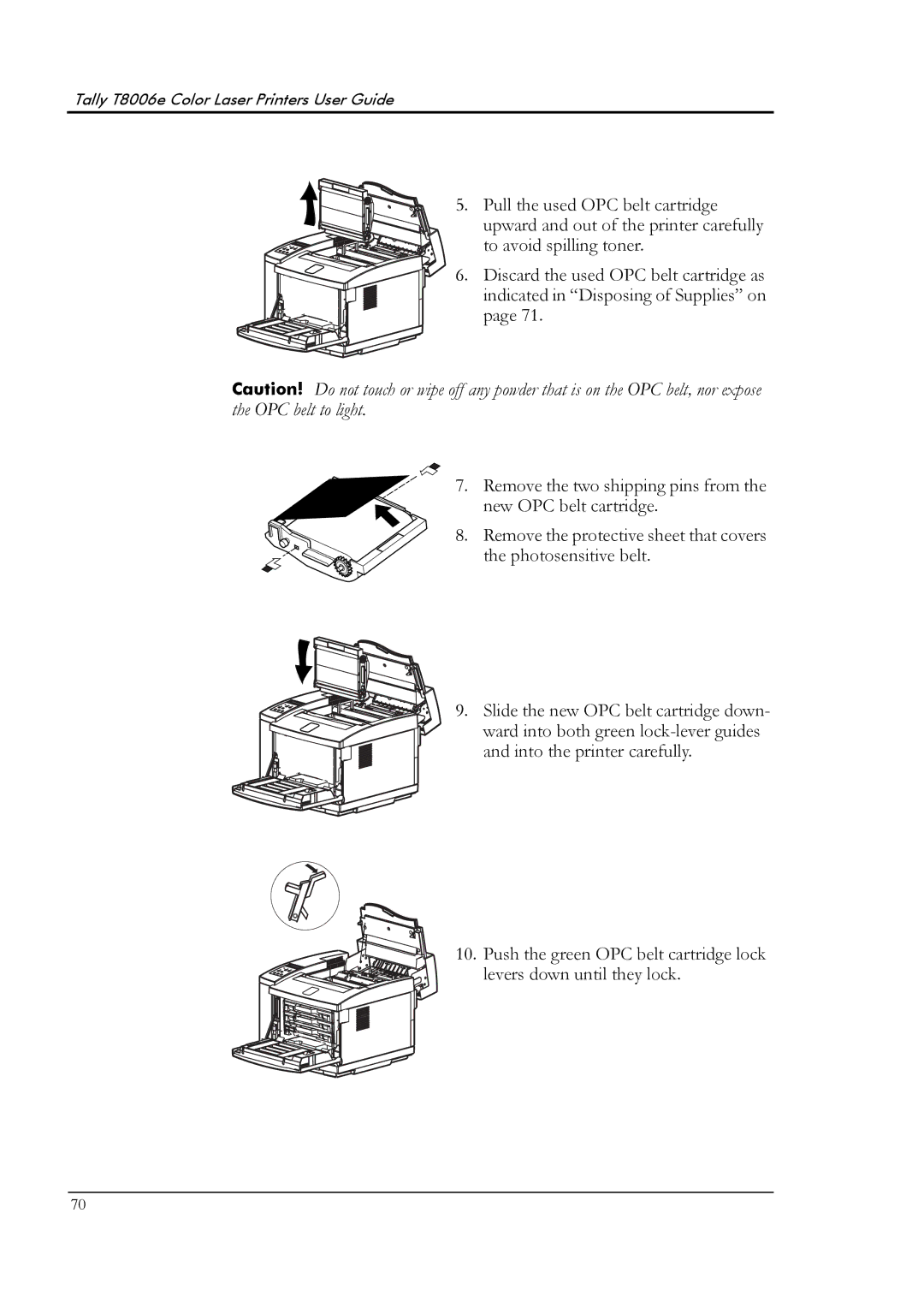 Tally Genicom manual Tally T8006e Color Laser Printers User Guide 