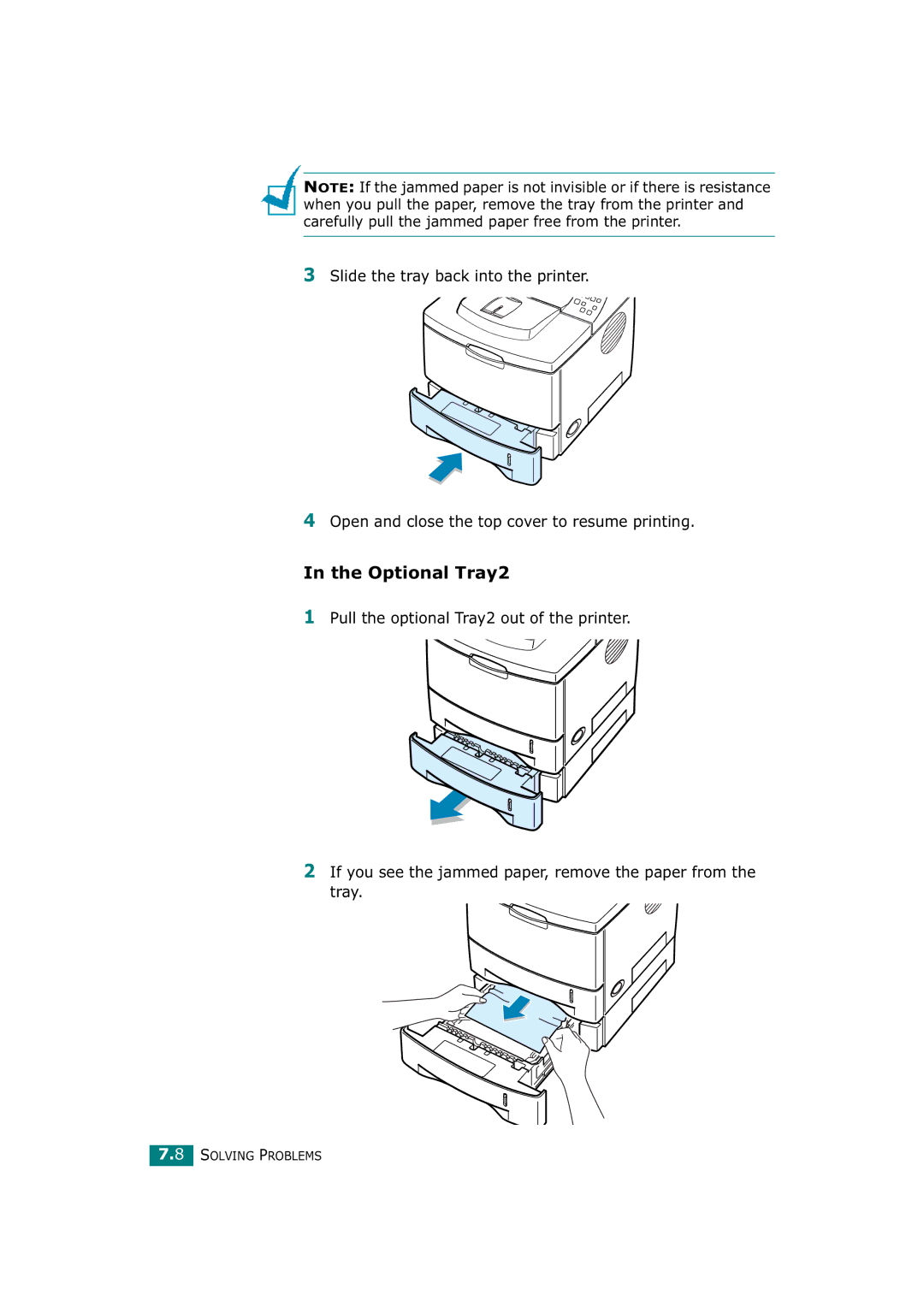 Tally Genicom T9220 manual Optional Tray2 