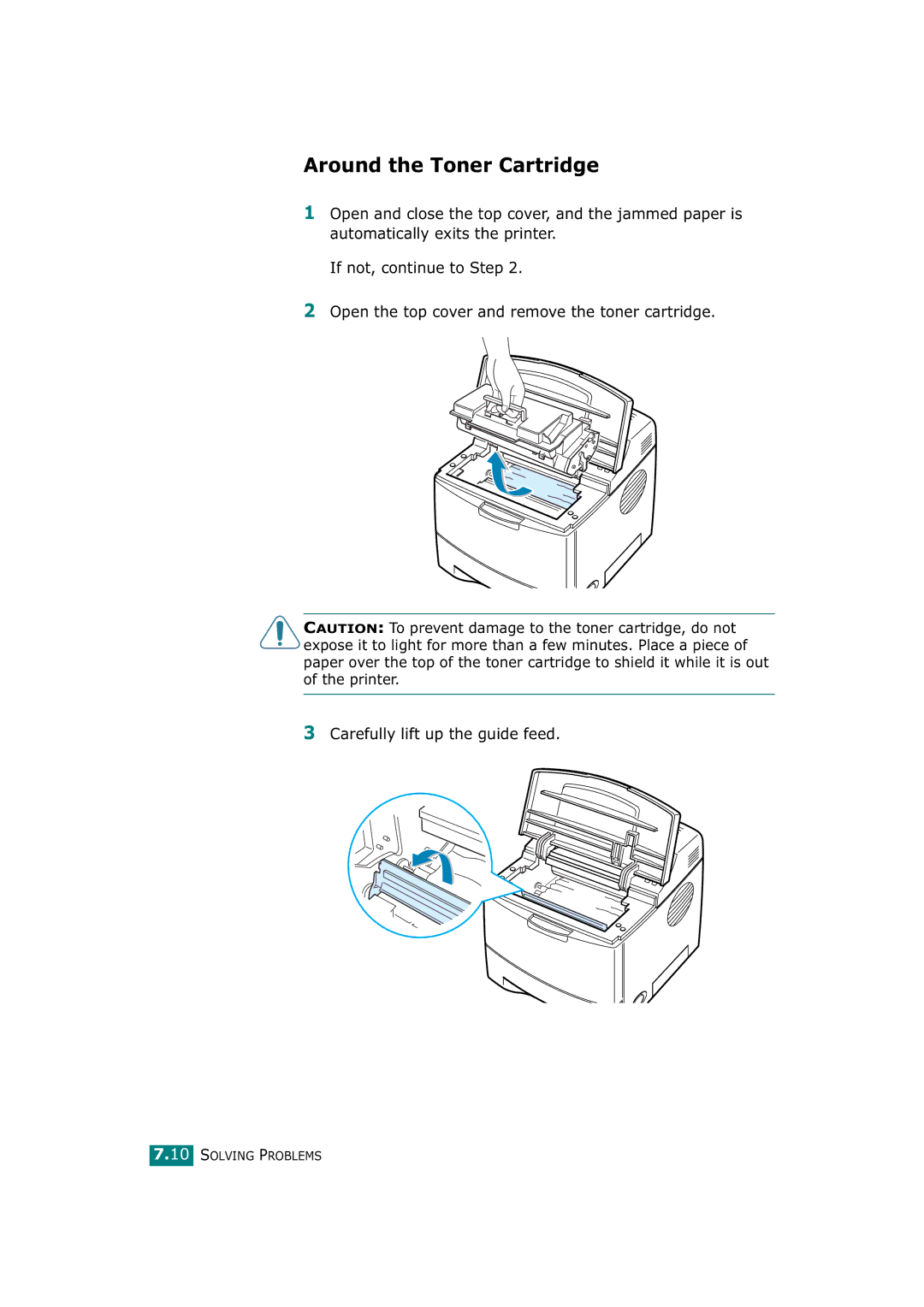 Tally Genicom T9220 manual Around the Toner Cartridge 