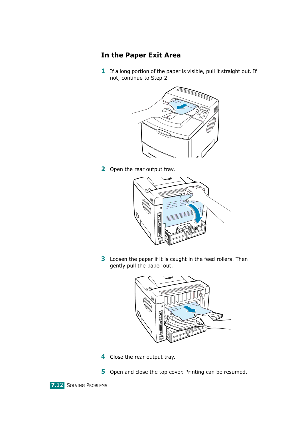 Tally Genicom T9220 manual Paper Exit Area 