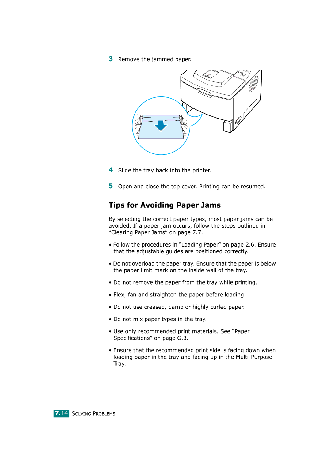 Tally Genicom T9220 manual Tips for Avoiding Paper Jams 