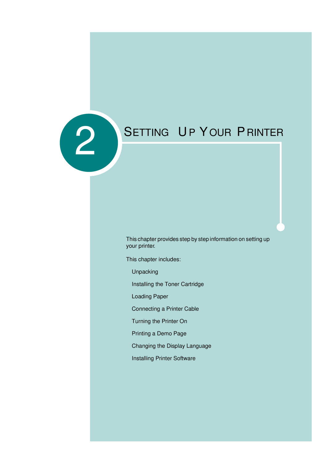 Tally Genicom T9220 manual Setting UP Your Printer 