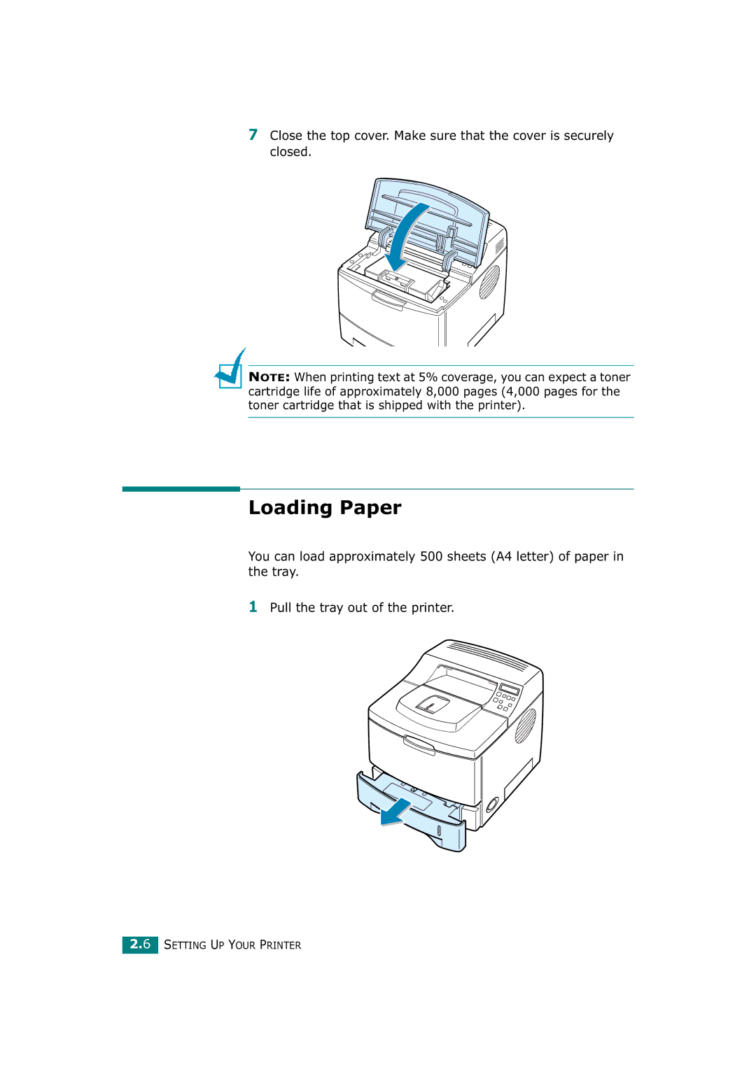 Tally Genicom T9220 manual Loading Paper 