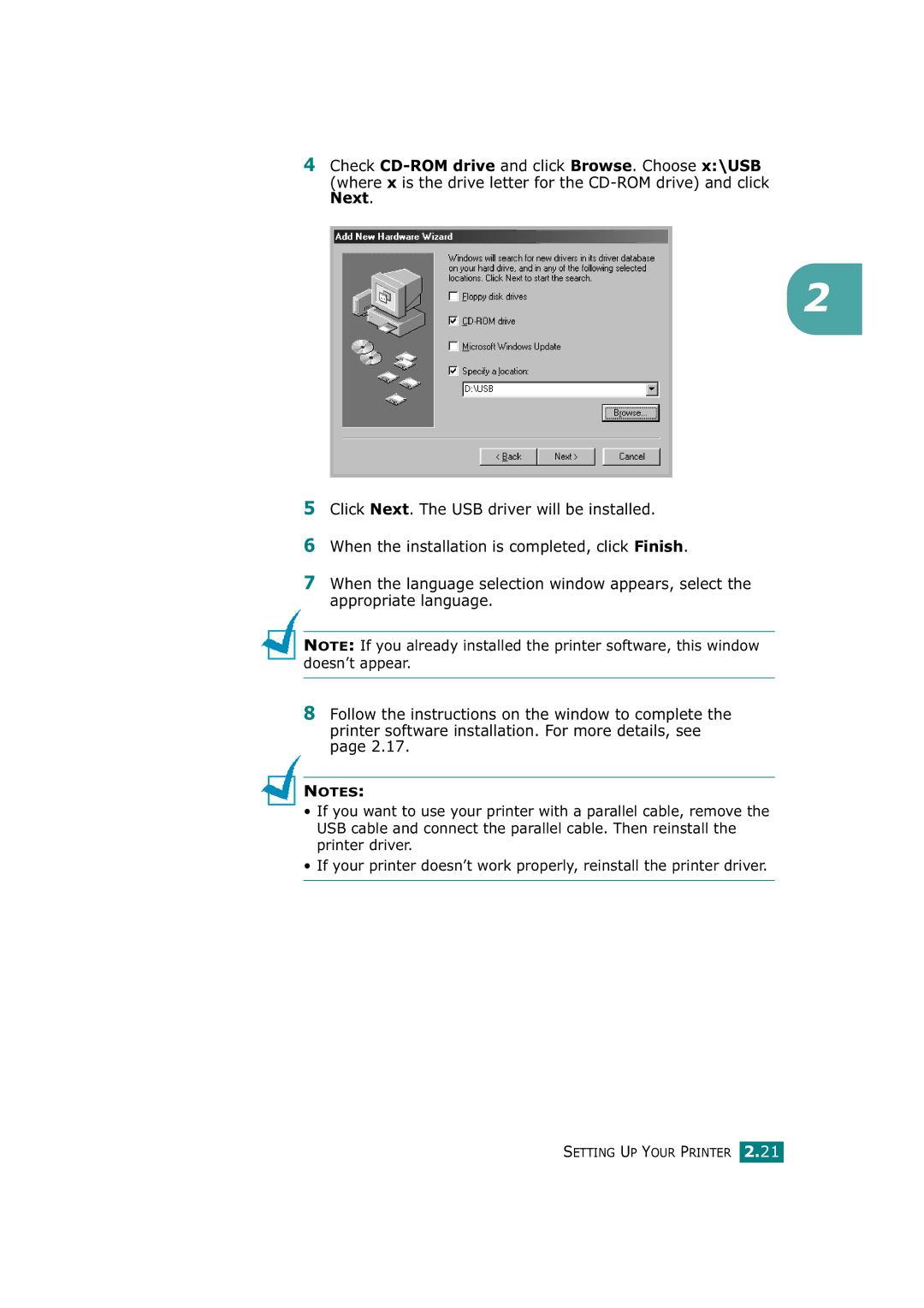 Tally Genicom T9220 manual Setting UP Your Printer 