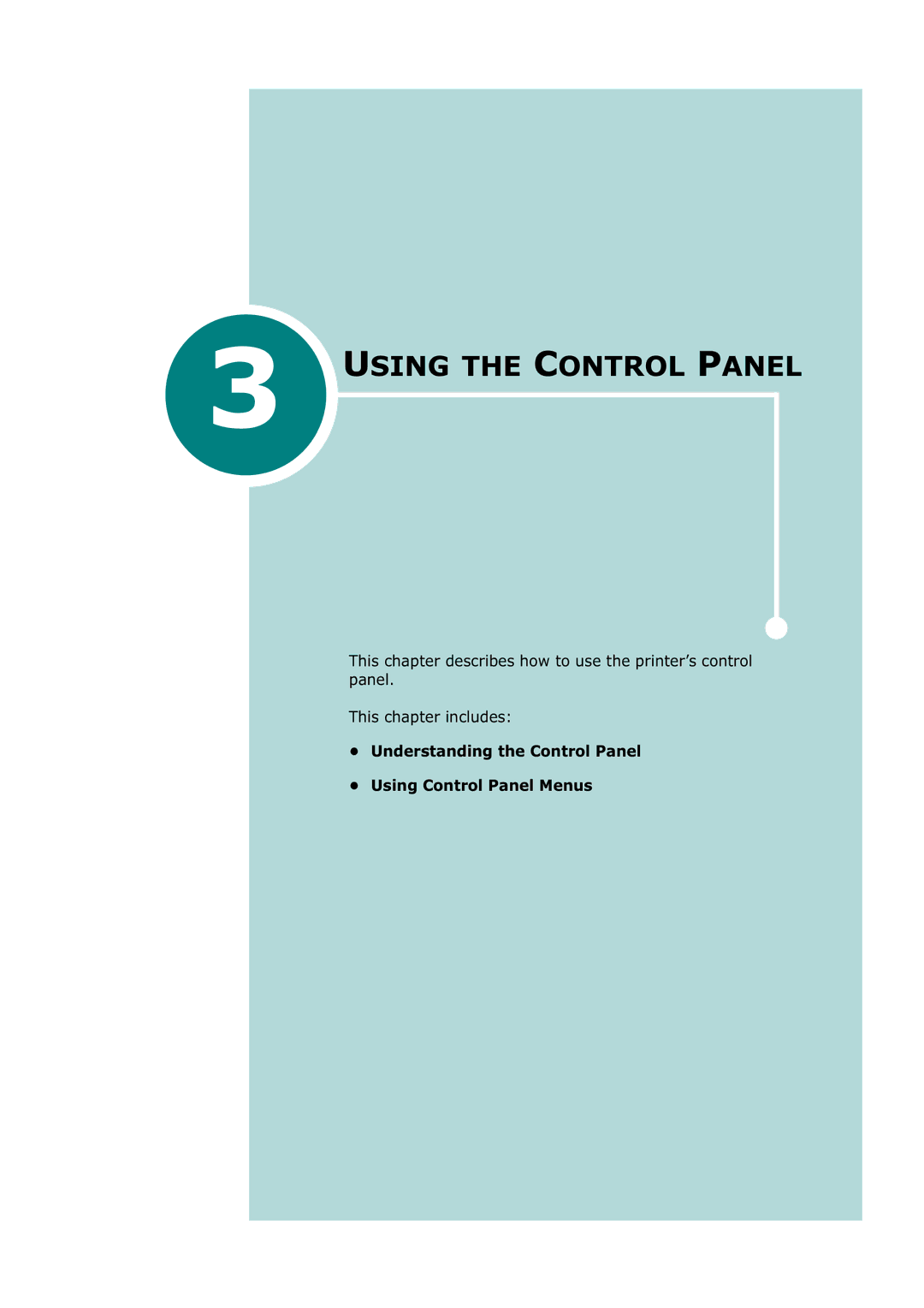 Tally Genicom T9220 manual Using the Control Panel 