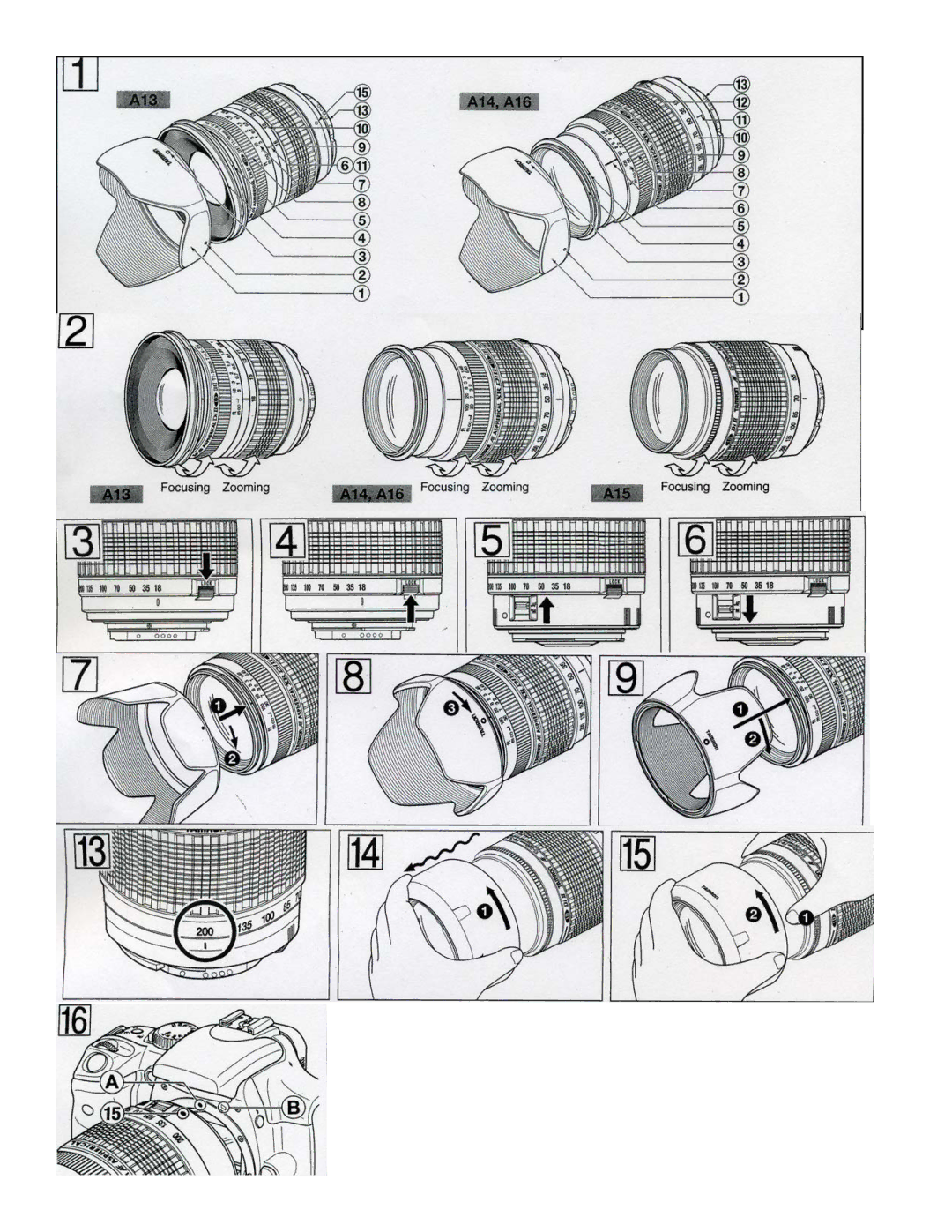 Tamron AF015N700, AF015C700, AF015M700 owner manual 