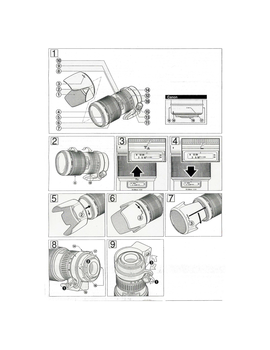 Tamron AFA009S700, AFA009N700, AFA009C700, AF001C700, AF001S700, AF001N700, AF001P700 owner manual 