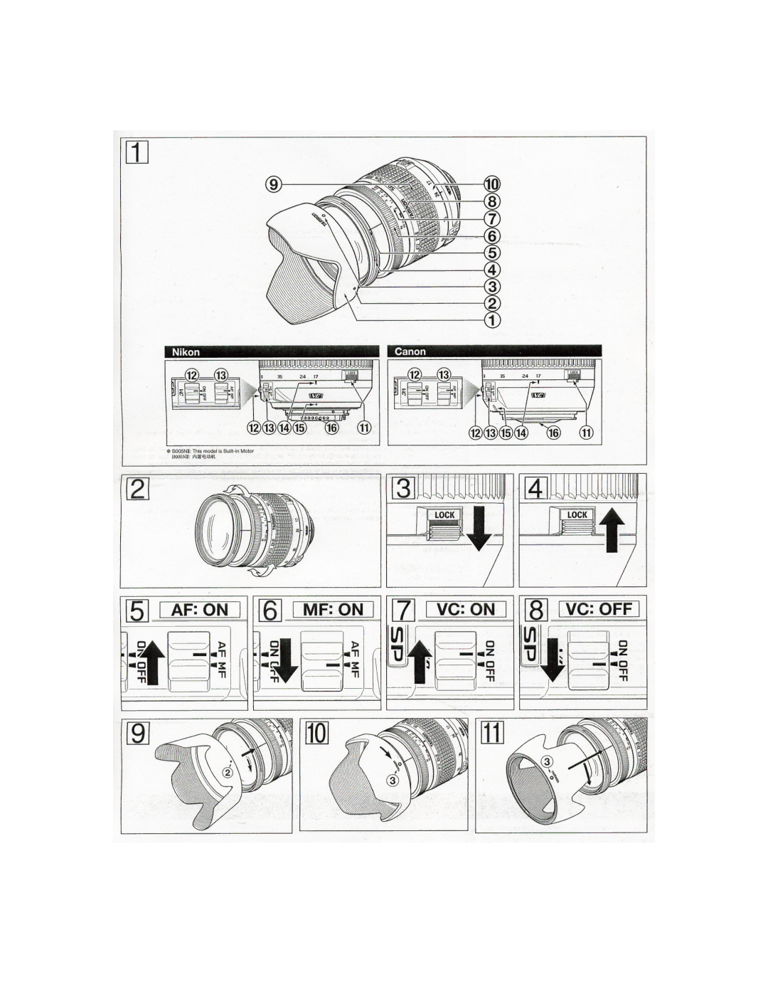 Tamron AFB005NII700, AFB005C700 owner manual 