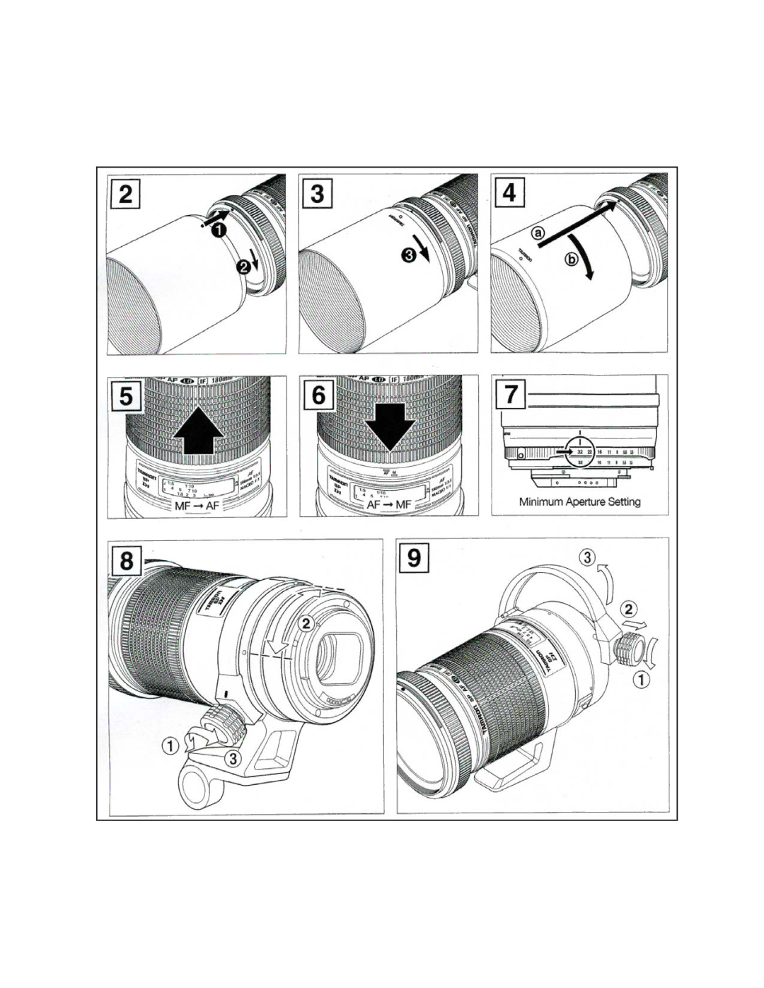 Tamron AFB01M700, AFB01C700, AFB01N700 owner manual 