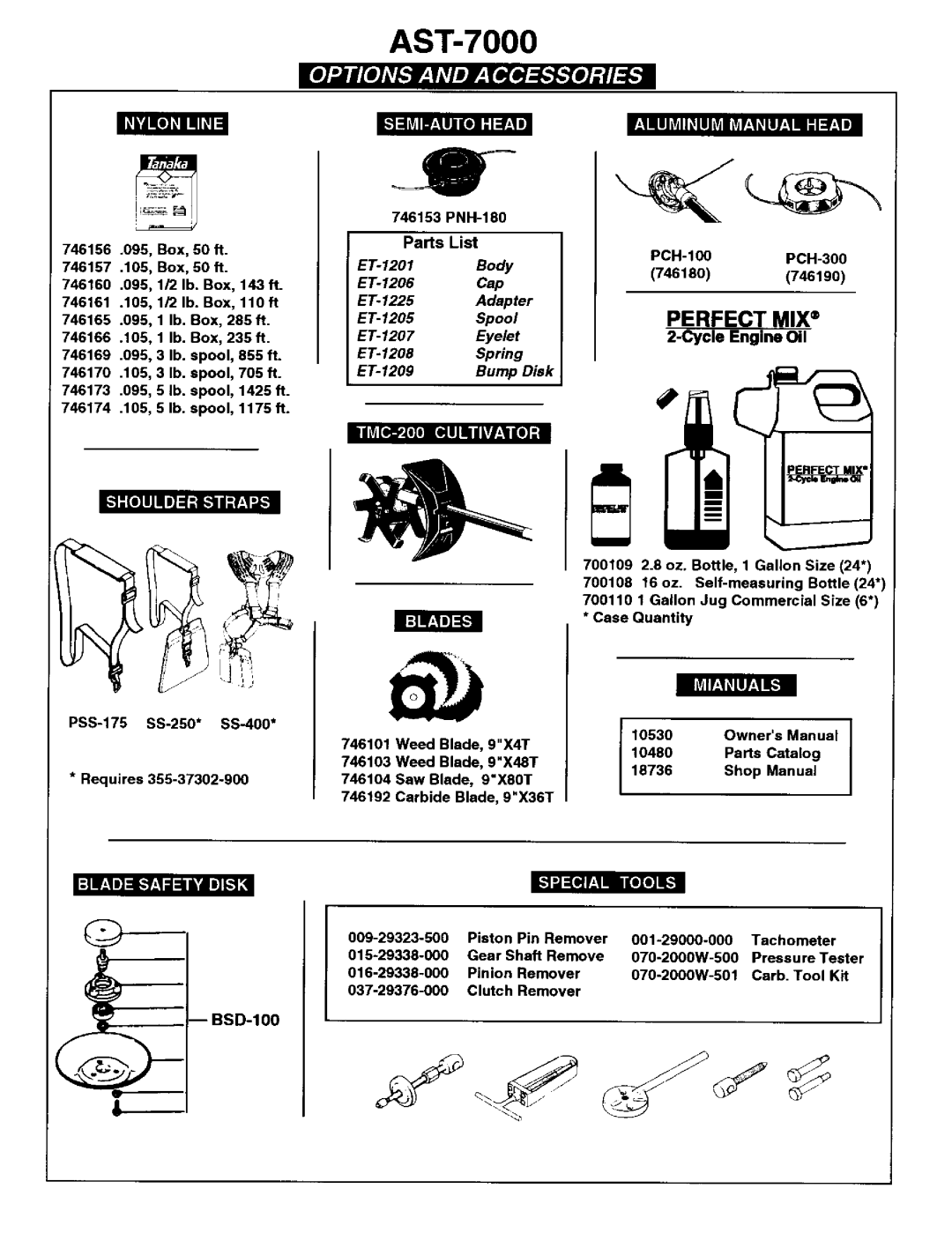 Tanaka AST-7000S manual 