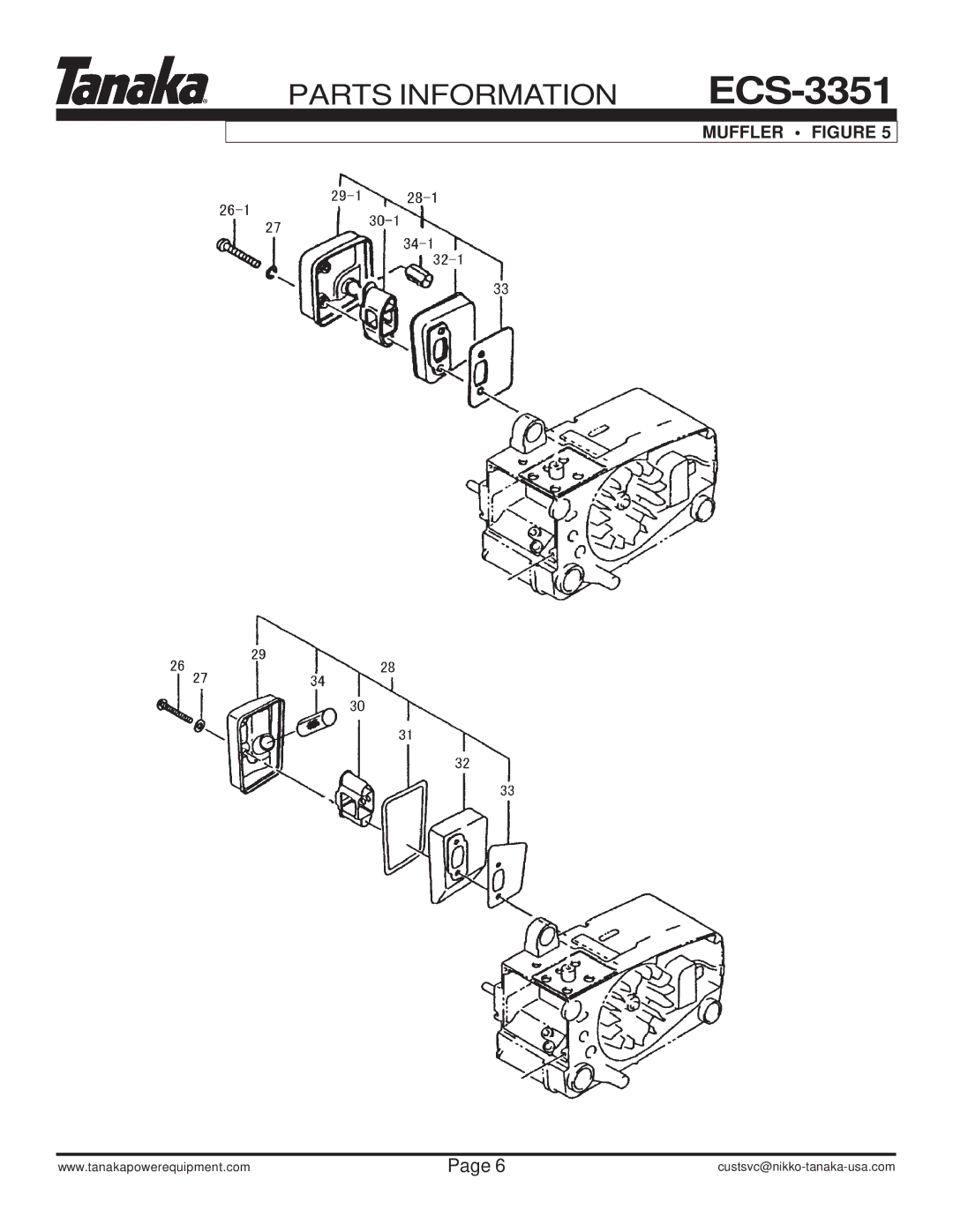 Tanaka ECS-3351/B manual Muffler Figure 