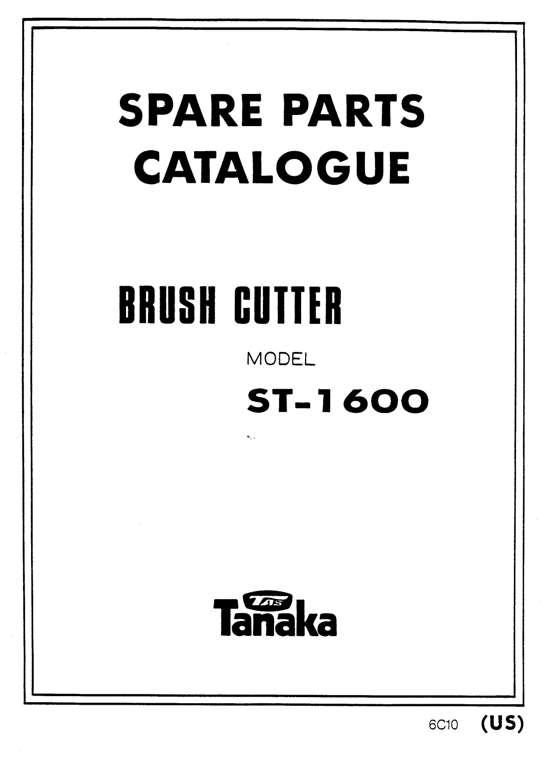 Tanaka ST-1600 manual 