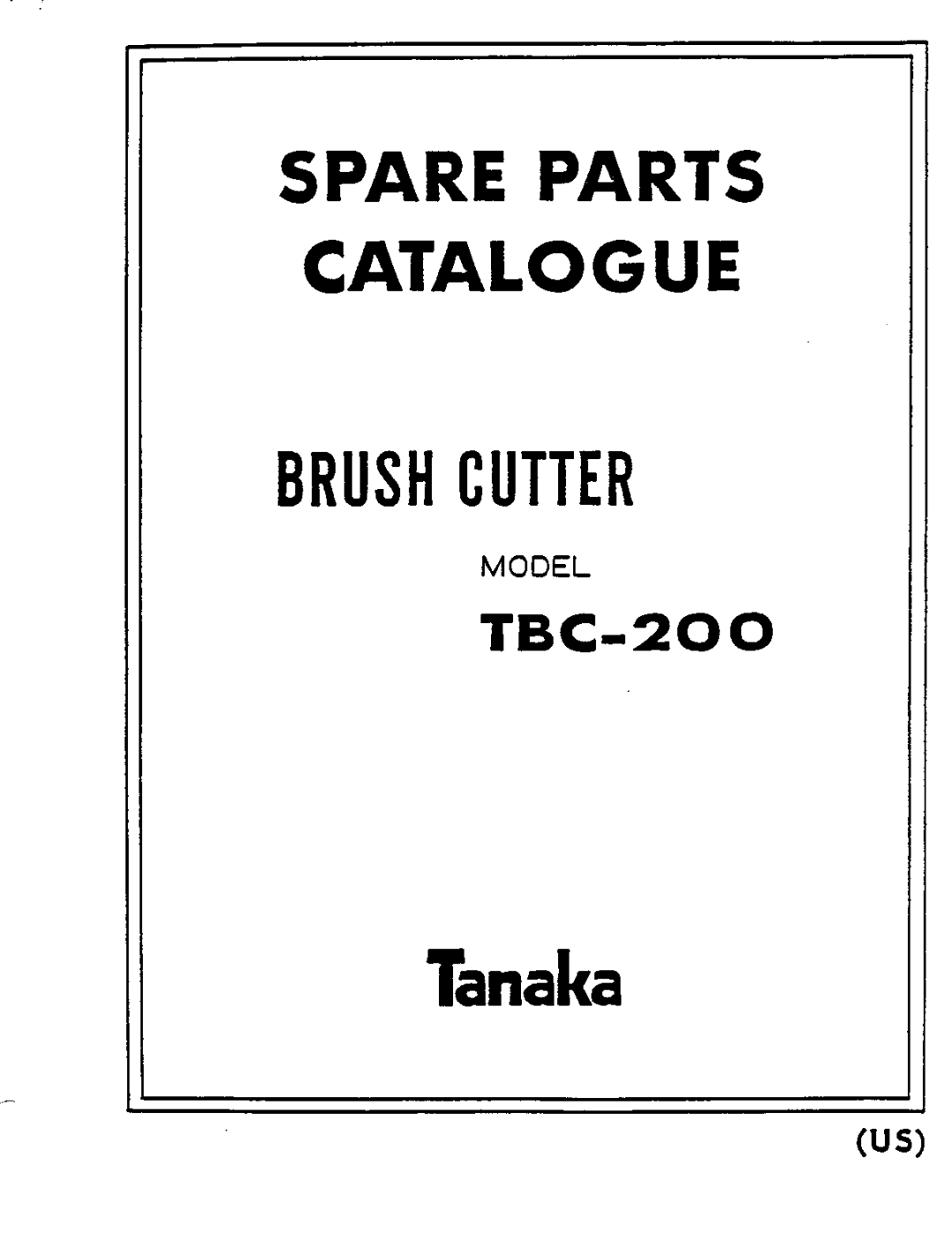 Tanaka TBC-200 manual 