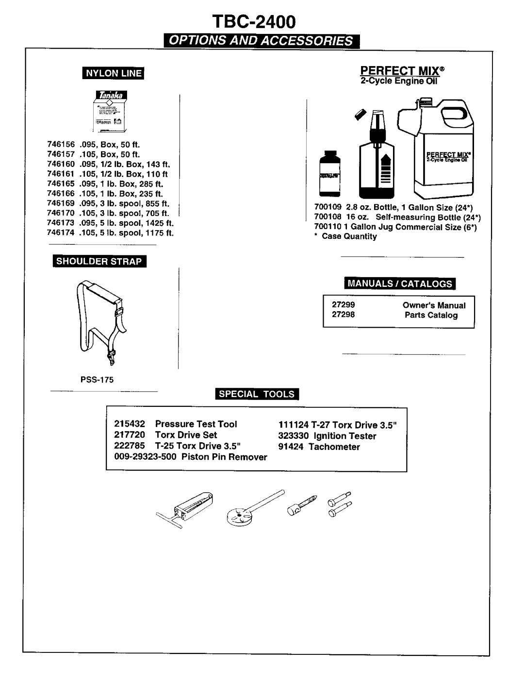 Tanaka TBC-2400 manual 