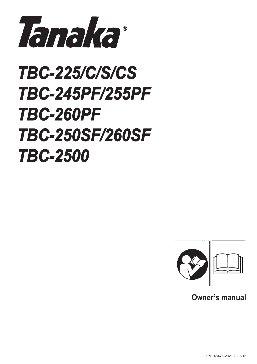 Tanaka TBC-260SF manual &6&6 33 3 66  