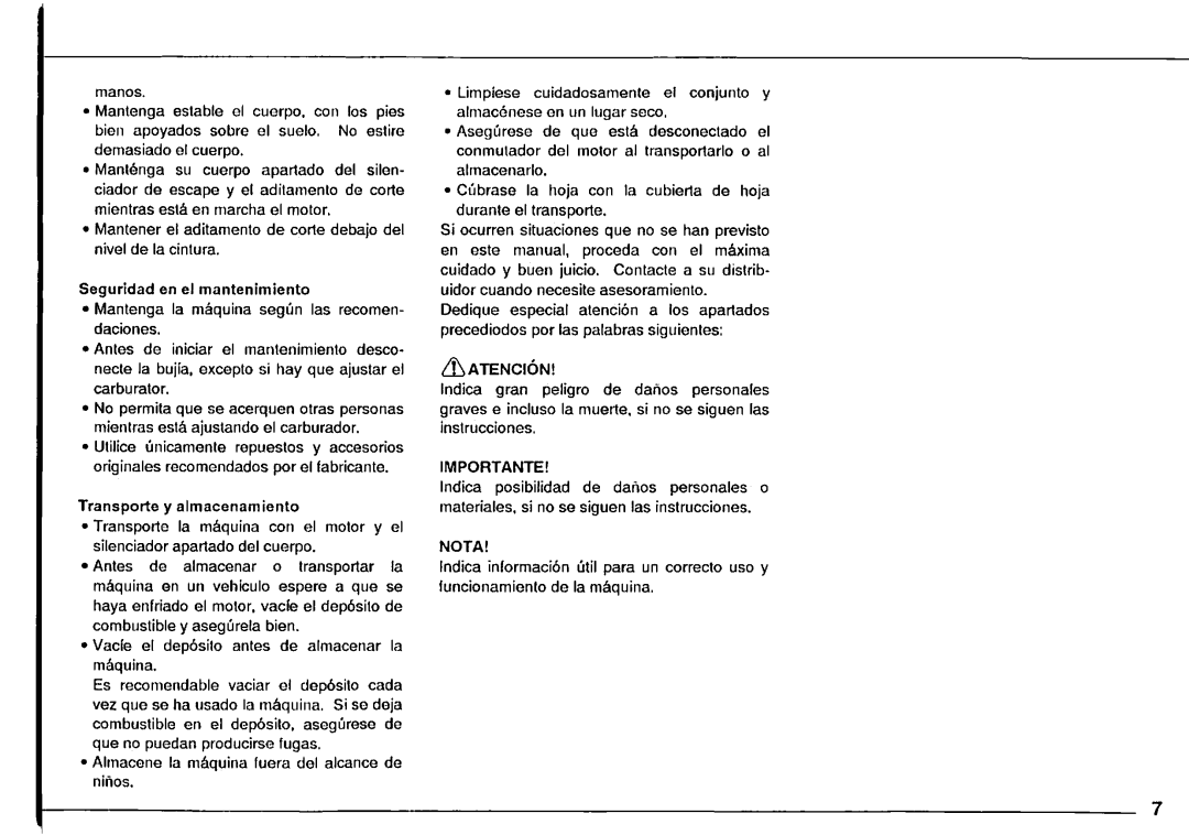 Tanaka TBC-220, TBC-3010, TBC-300, TBC-SDH, TBC-DH, TBC-265 manual 