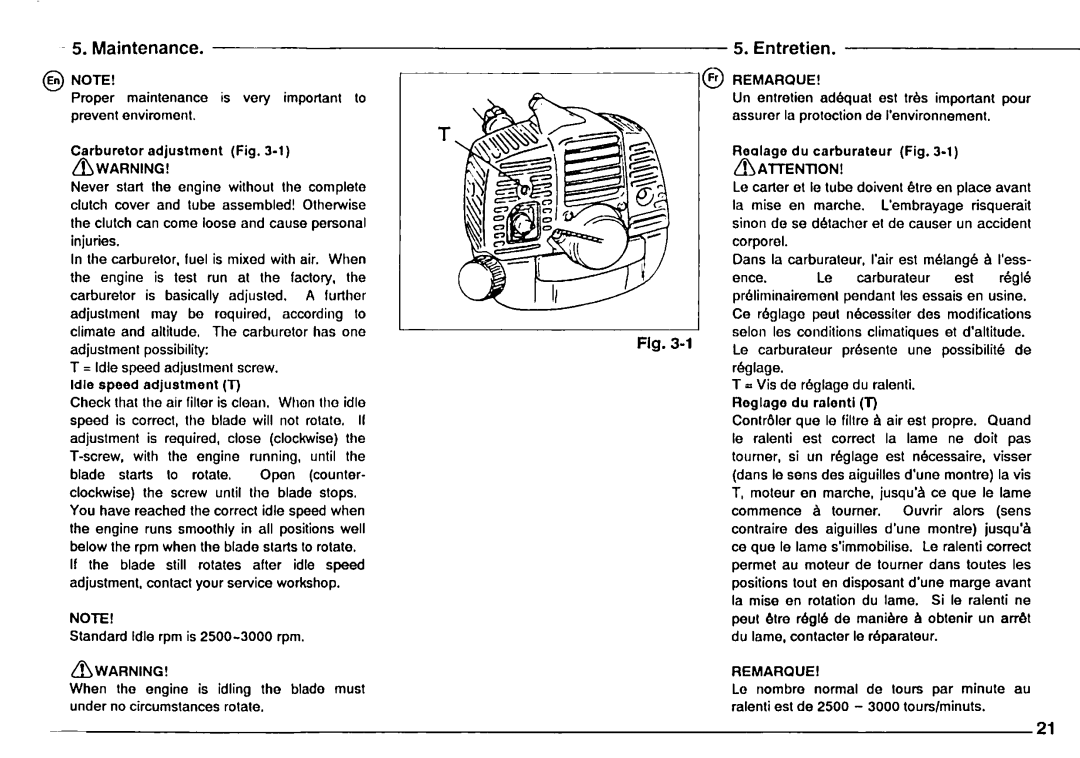 Tanaka TBC-300, TBC-3010, TBC-SDH, TBC-DH, TBC-265, TBC-220 manual 