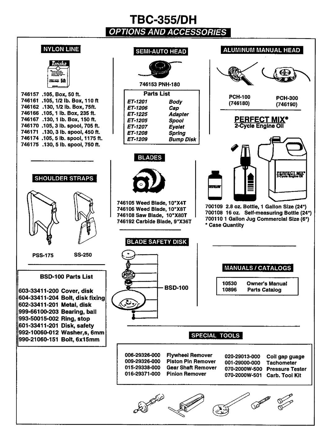 Tanaka TBC-355DH manual 