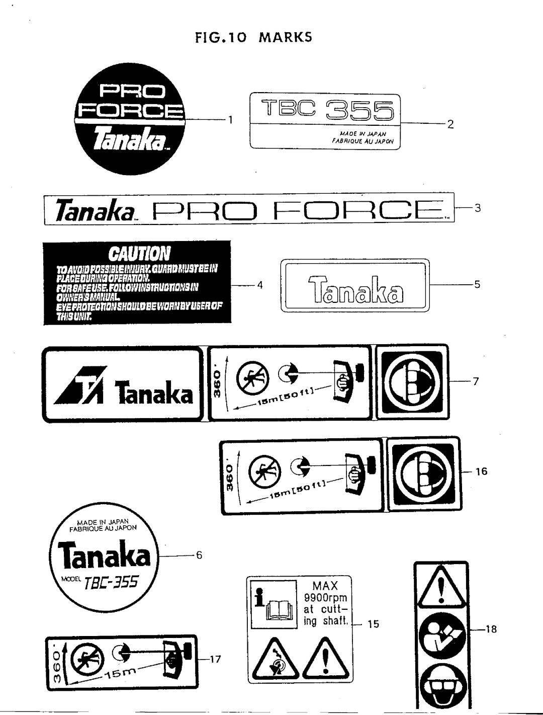 Tanaka TBC-355DH manual 