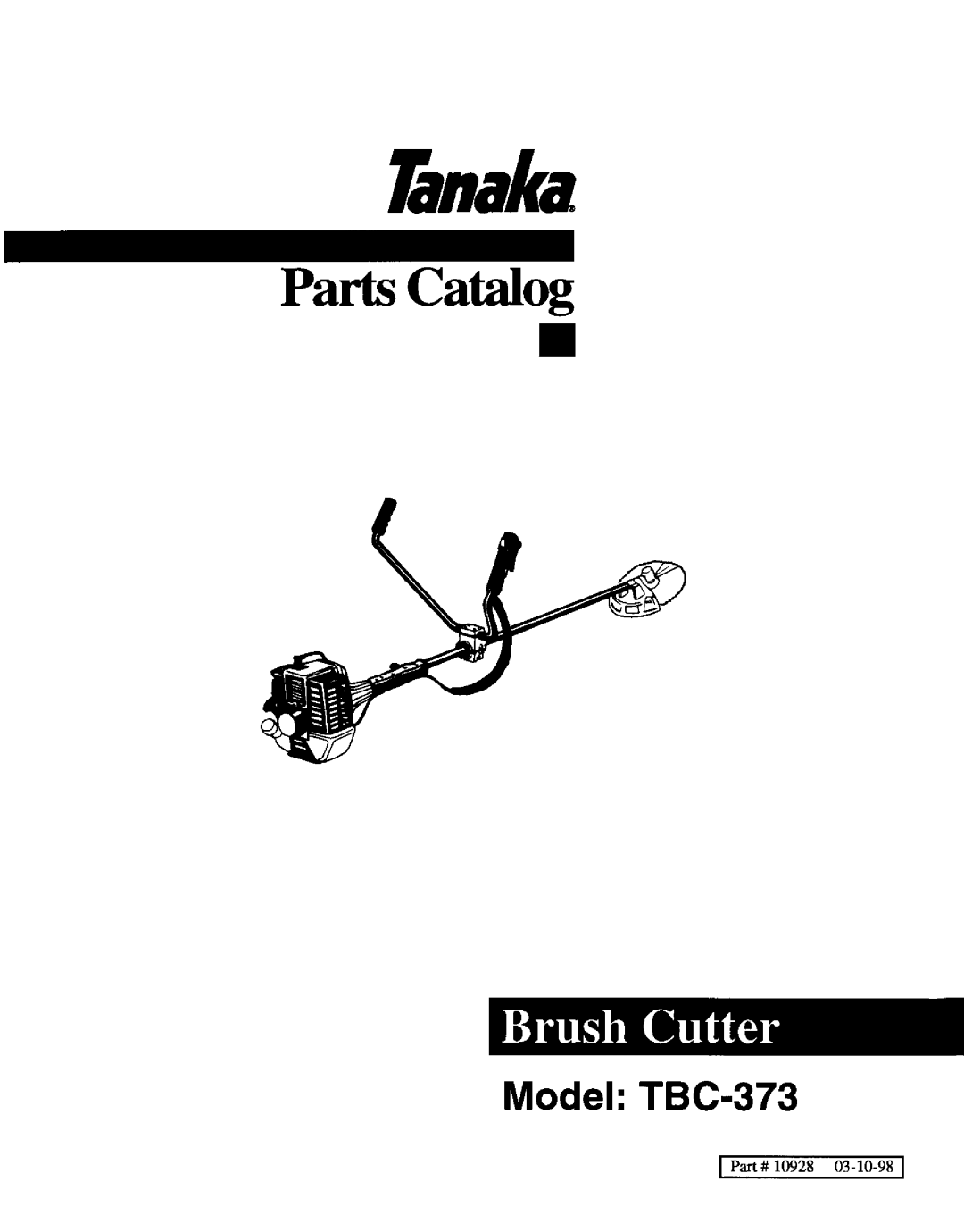 Tanaka TBC-373 manual 