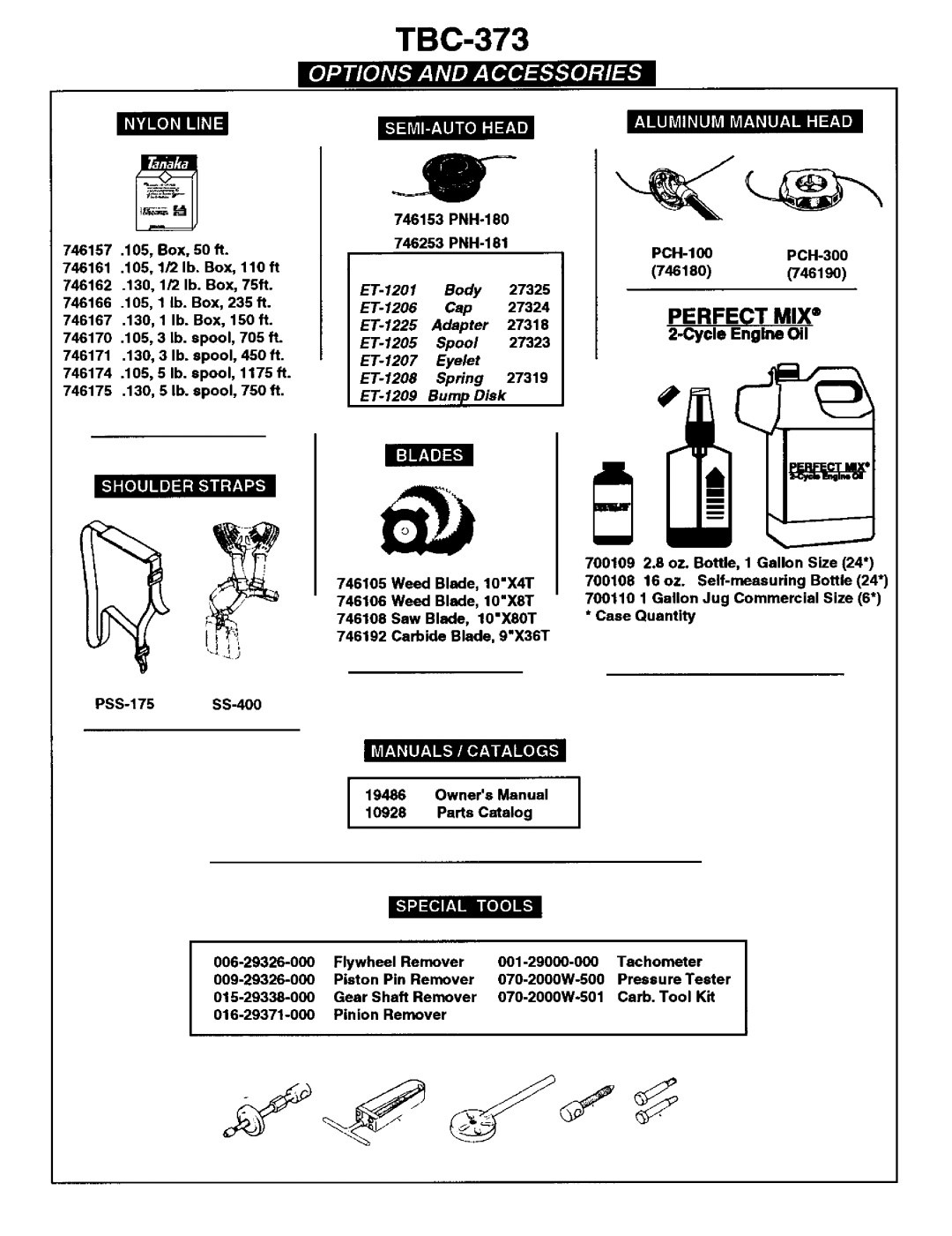 Tanaka TBC-373 manual 